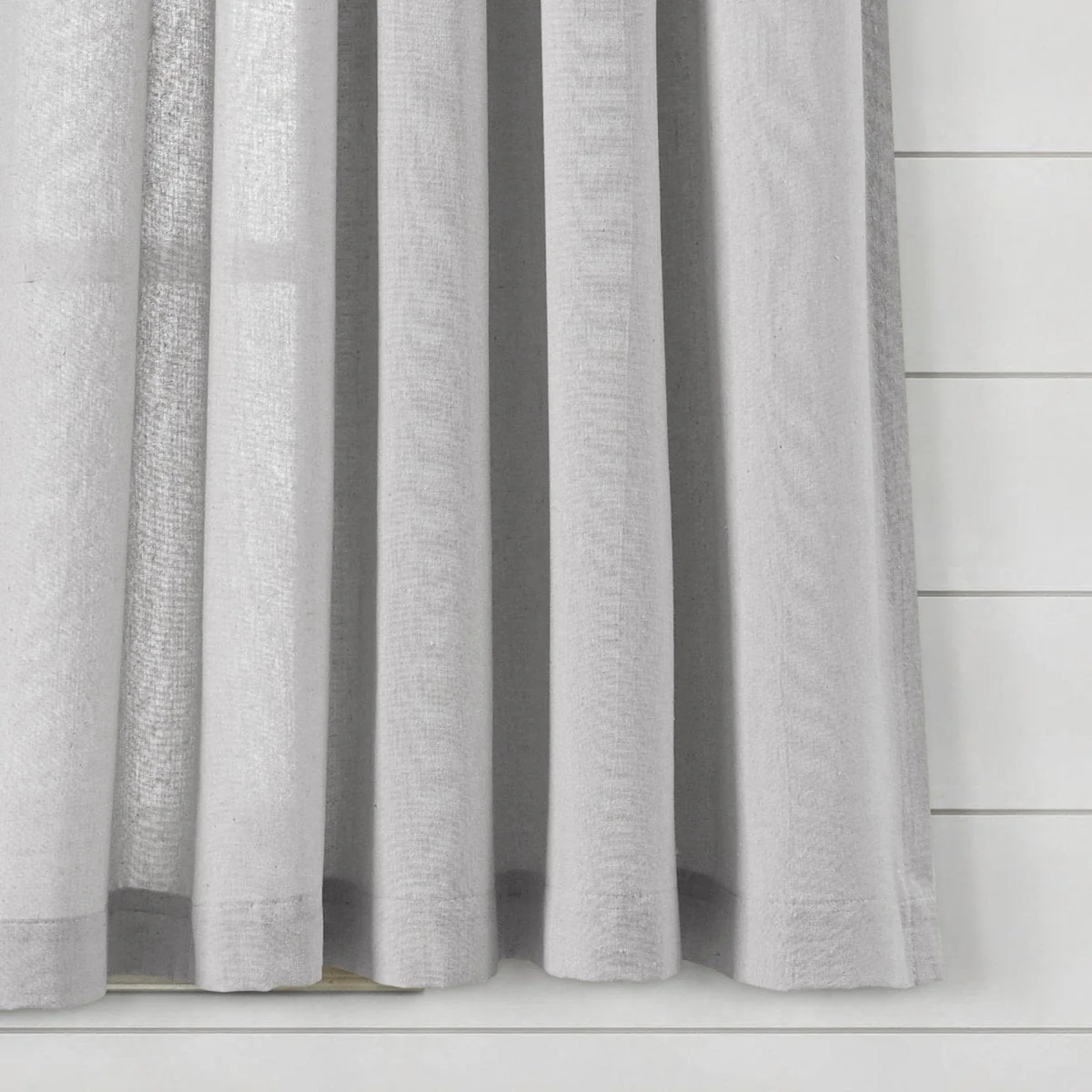 Boho Pom Pom Tassel Faux Linen Window Curtain Panel - Image 4