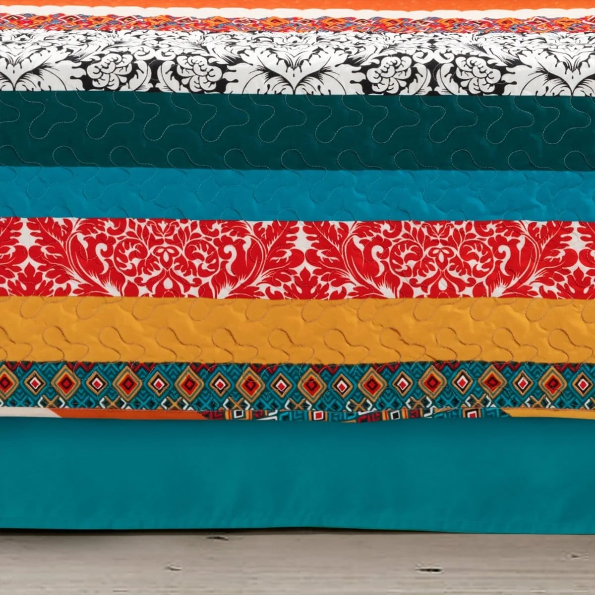 Boho Stripe 6 Piece Daybed Cover Set - Image 2
