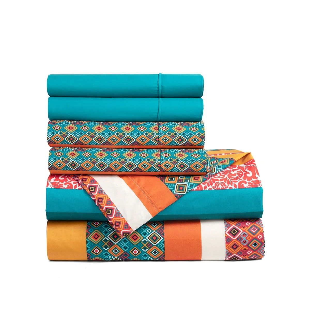 Boho Stripe 6 Piece Soft Sheet Set - Image 3