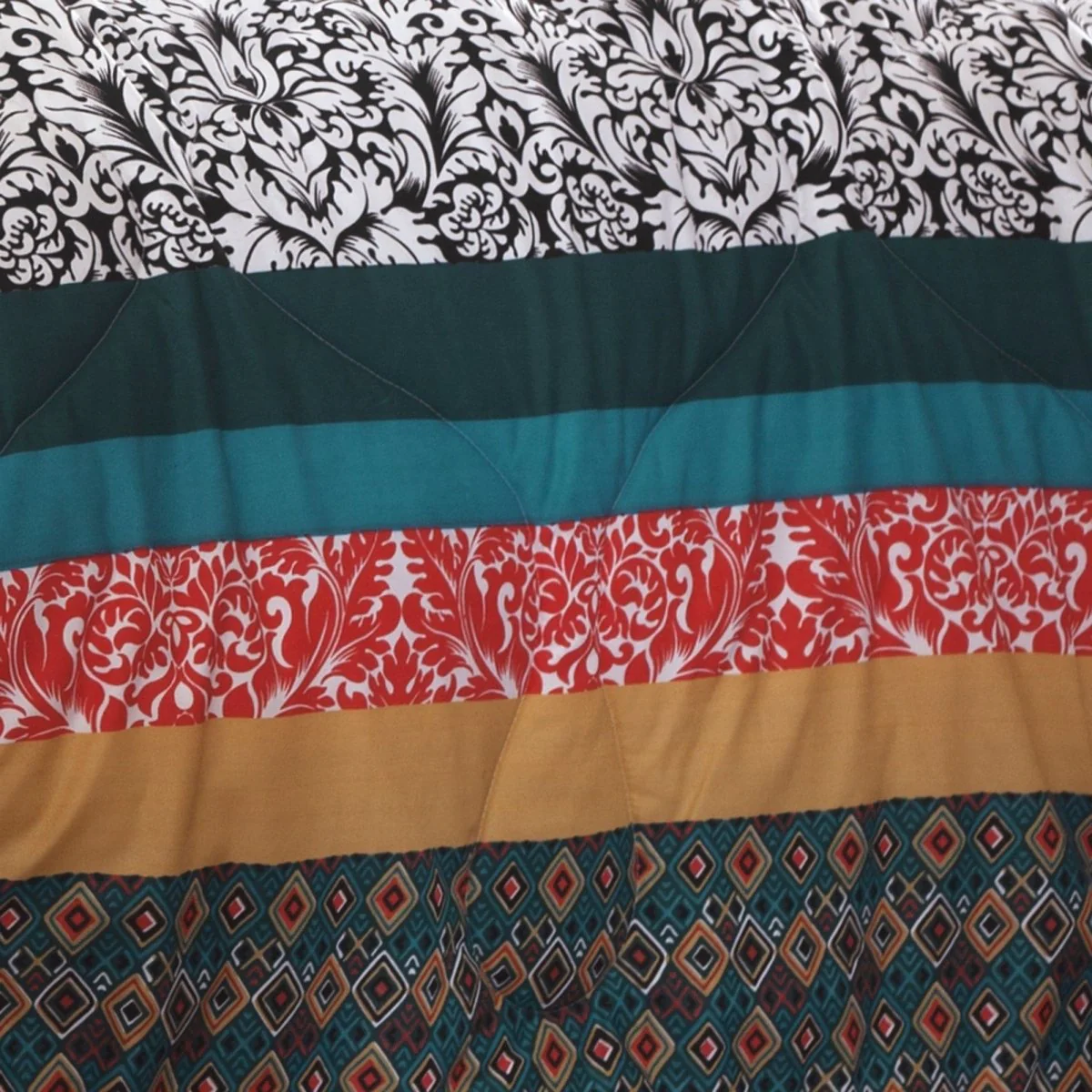 Boho Stripe 7 Piece Comforter Set - Image 4
