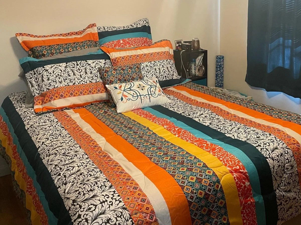Boho Stripe 7 Piece Comforter Set - Image 7