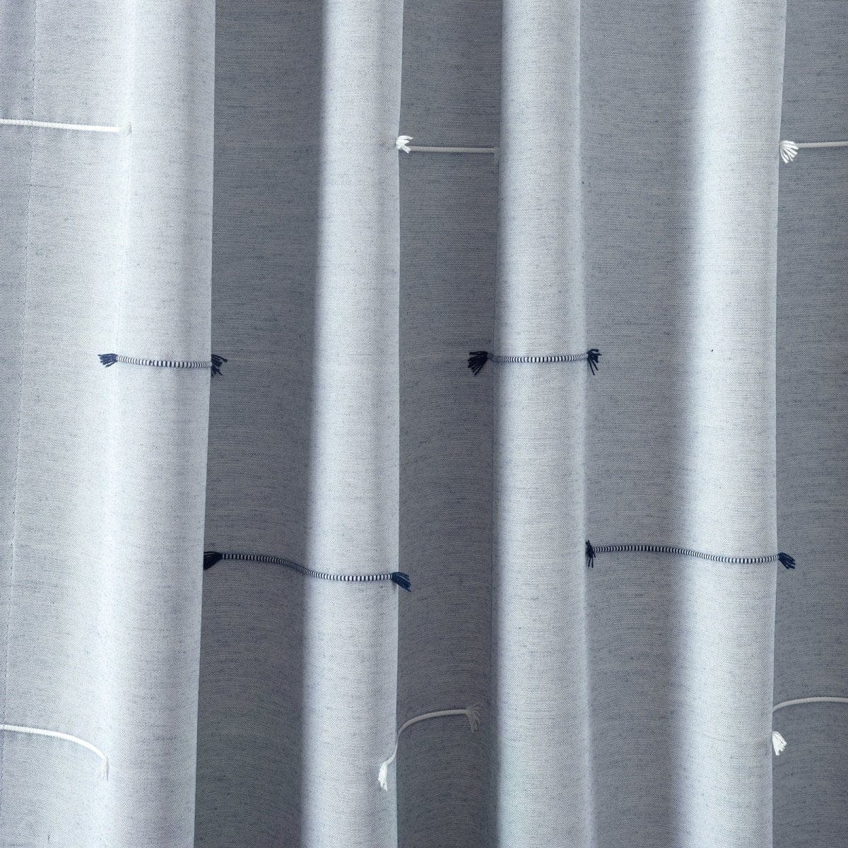 Boho Stripe Clip Jacquard Window Curtain Panel Set - Image 5