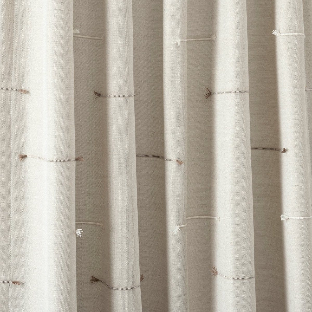 Boho Stripe Clip Jacquard Window Curtain Panel Set - Image 8