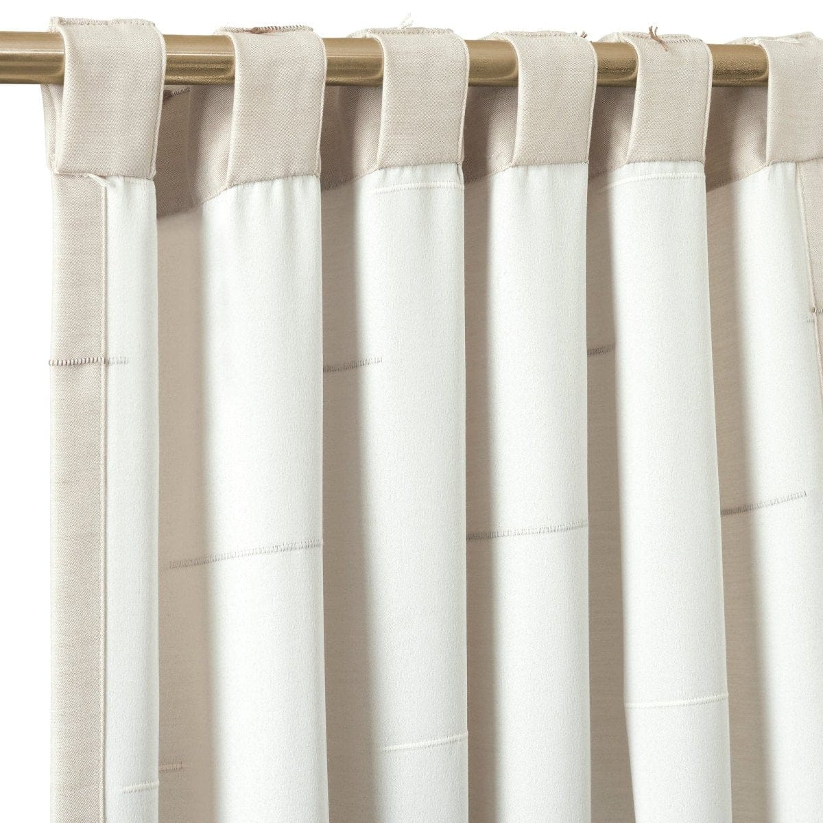 Boho Stripe Clip Jacquard Window Curtain Panel Set - Image 9