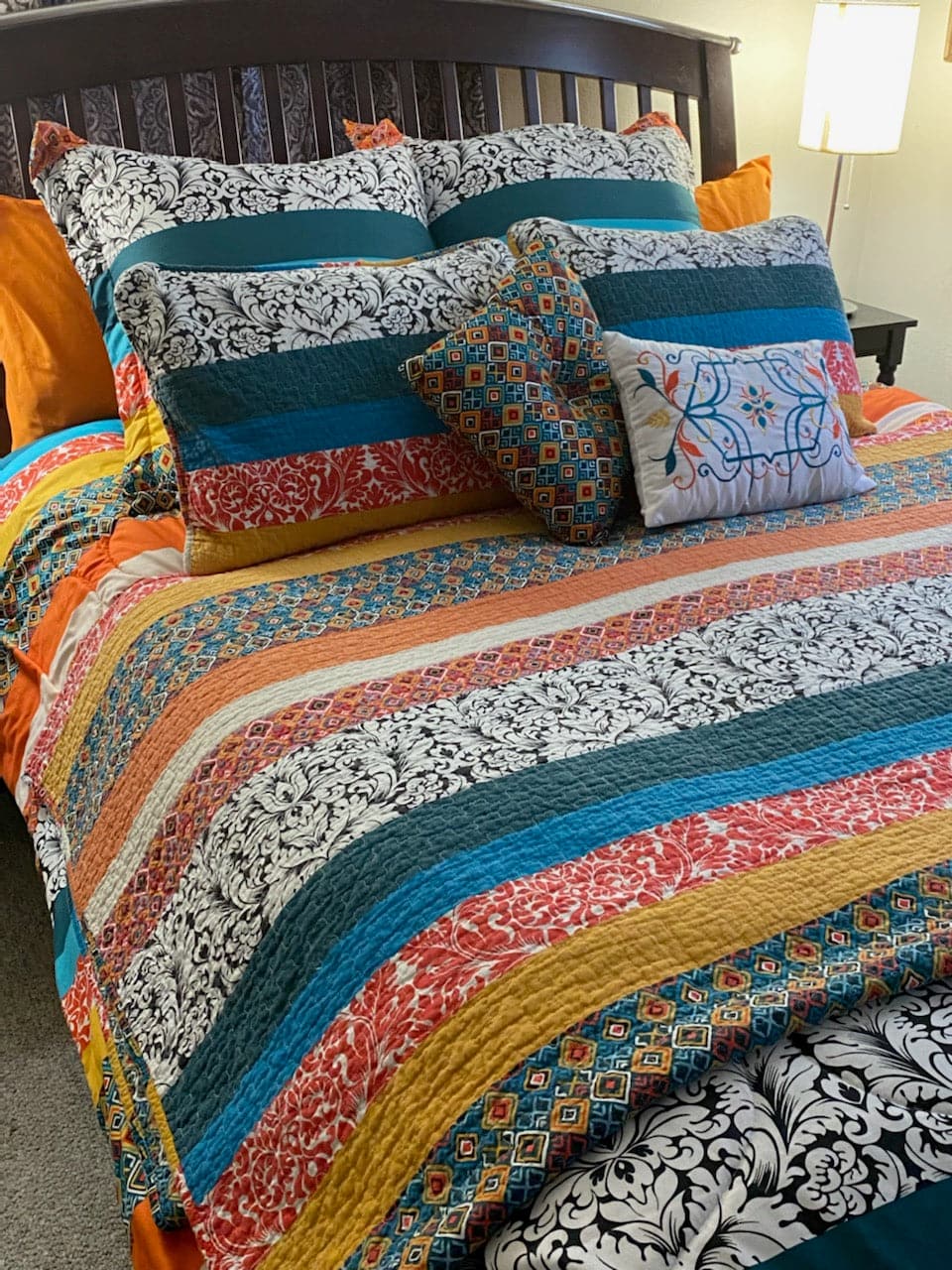 Boho Stripe Quilt Set - Image 23