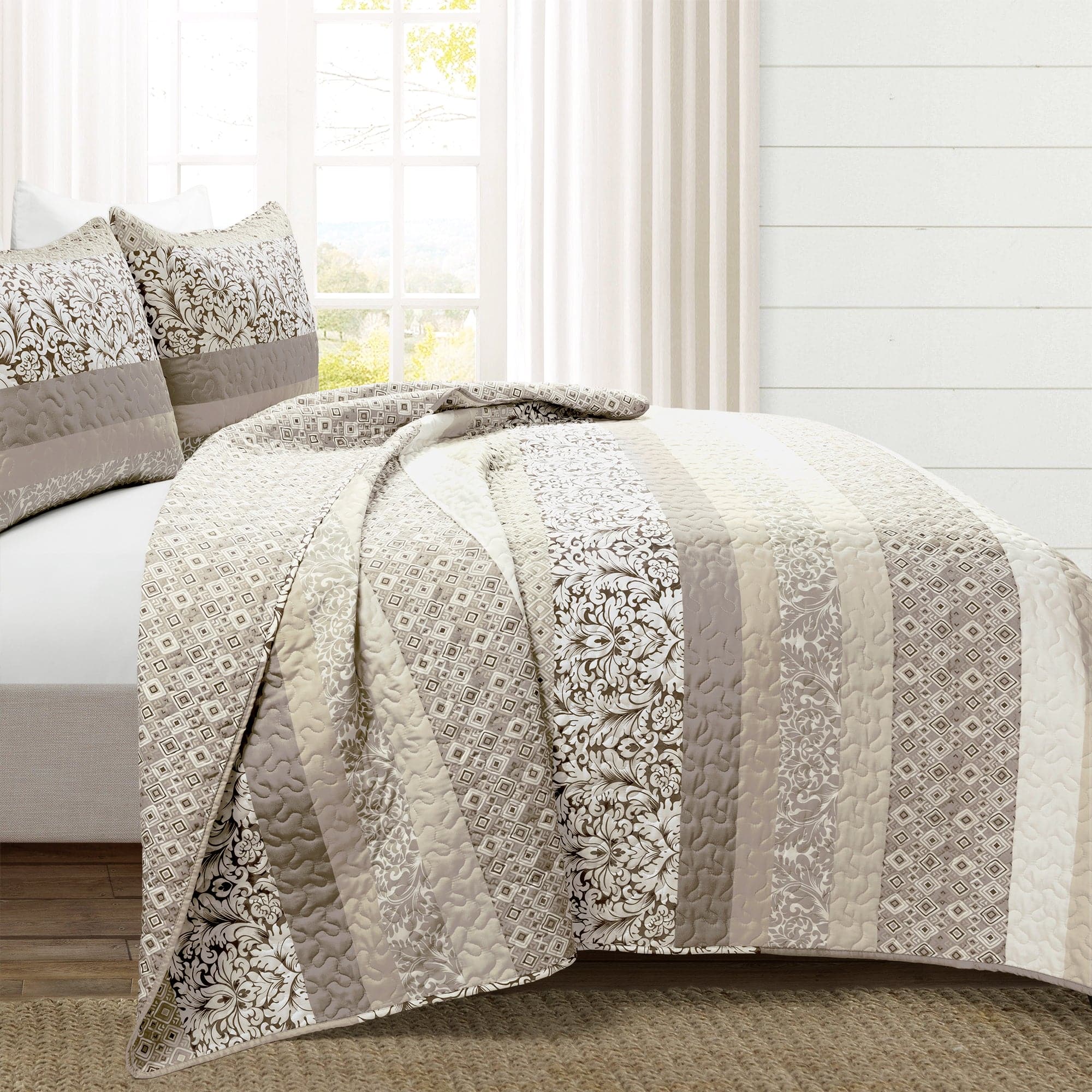 Boho Stripe Quilt Set - Image 29