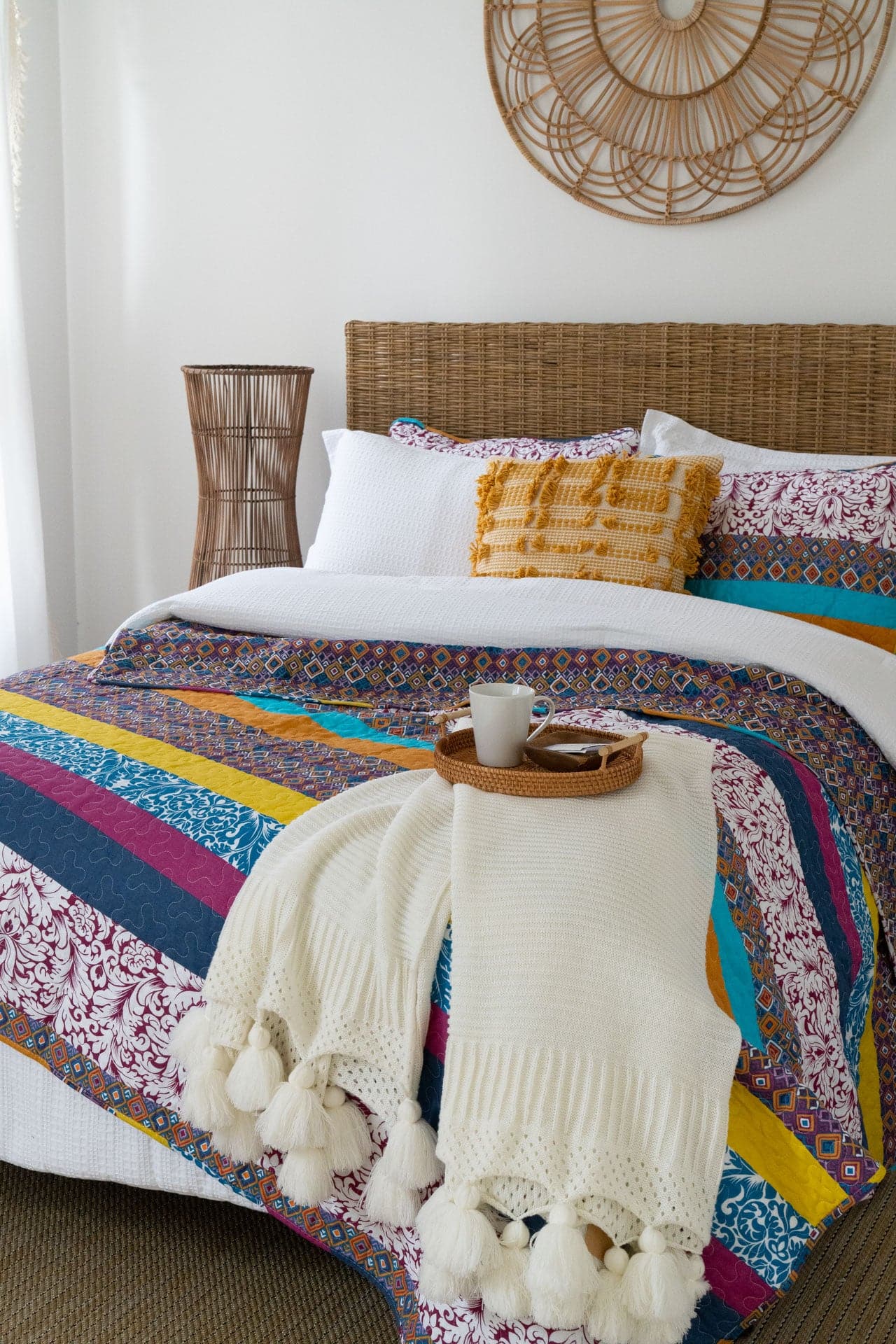 Boho Stripe Quilt Set - Image 37