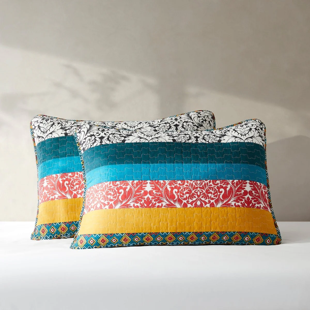 Boho Stripe Quilt Set - Image 6