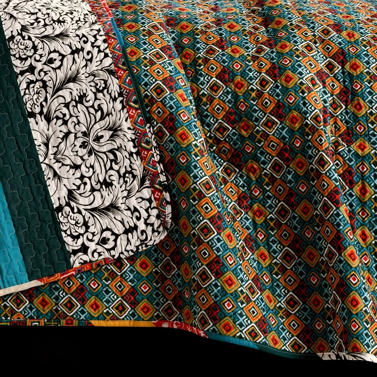 Boho Stripe Quilt Set - Image 7