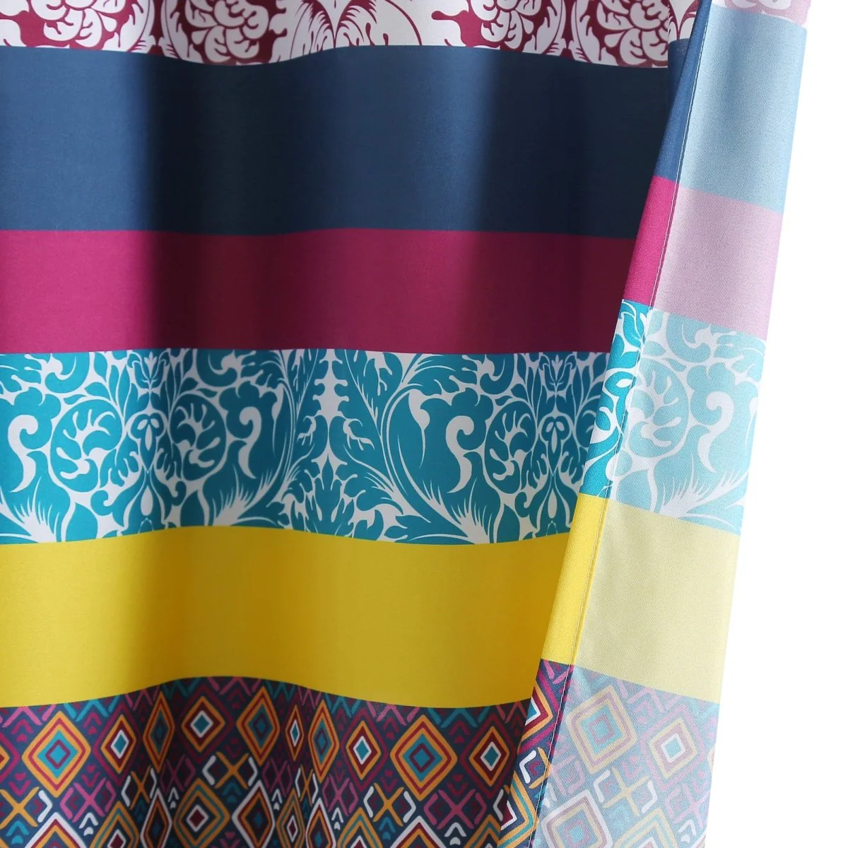 Boho Stripe Shower Curtain - Image 10