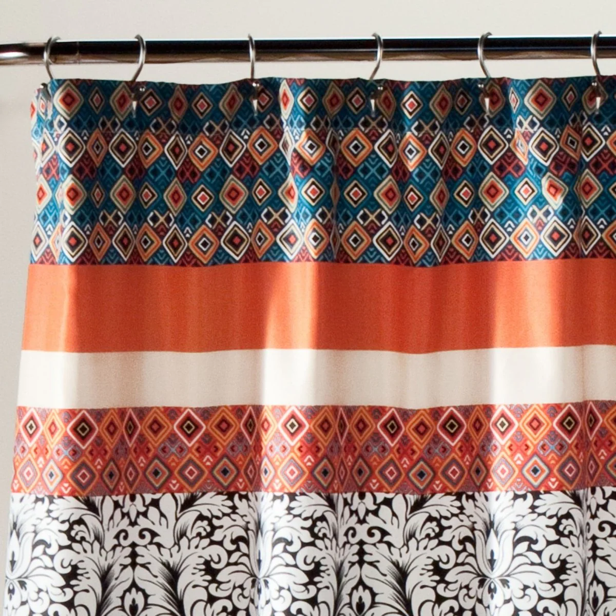Boho Stripe Shower Curtain - Image 4