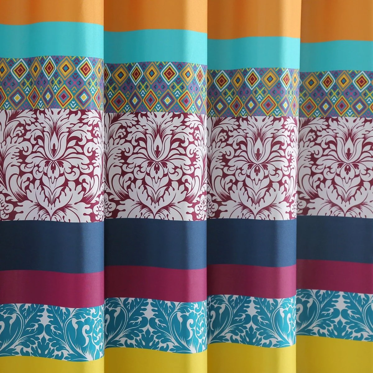Boho Stripe Shower Curtain - Image 8