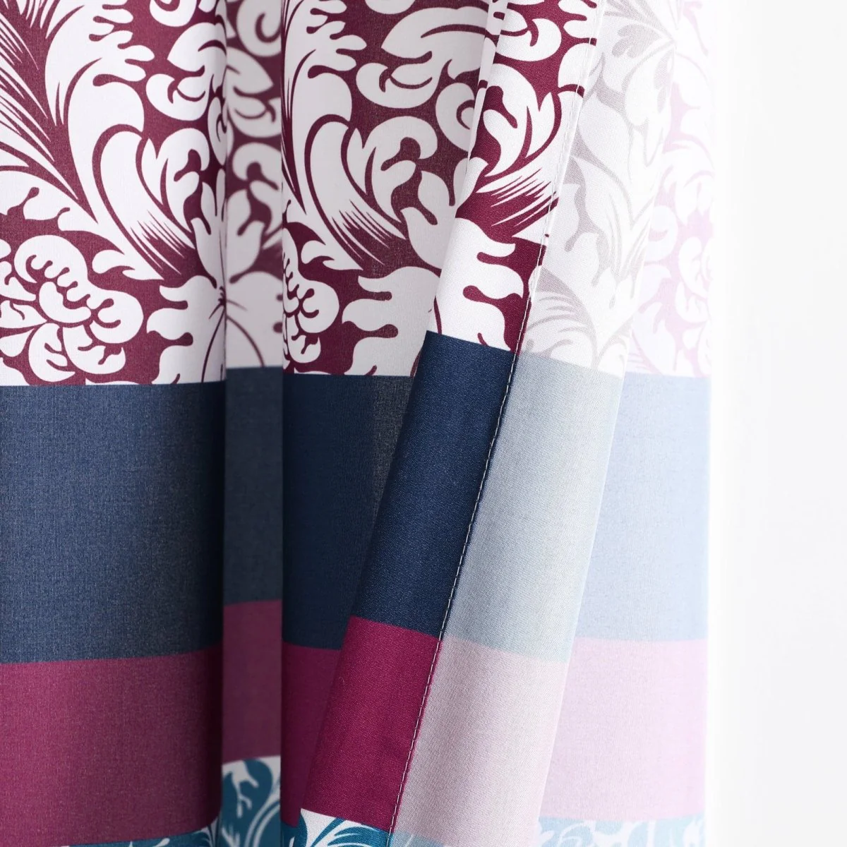 Boho Stripe Window Curtain Panel Set - Image 9