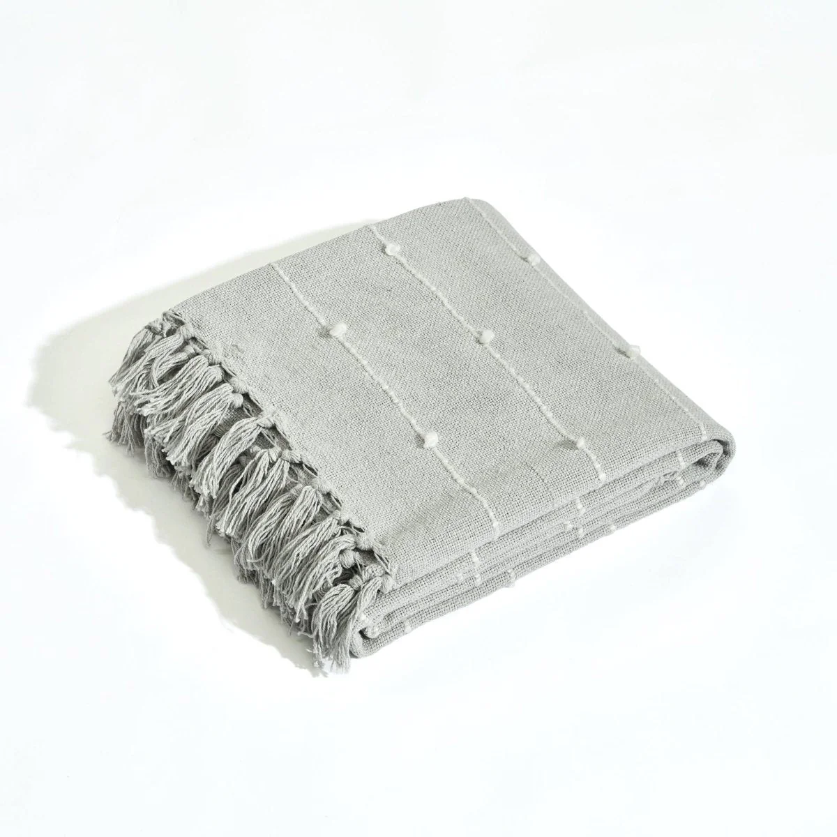 Boho Tufted Cotton Woven Tassel Fringe Throw - Image 12