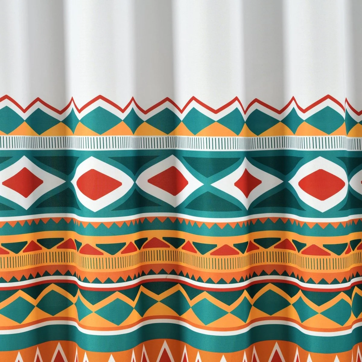 Boho Viviane Geo Fringe Shower Curtain - Image 4