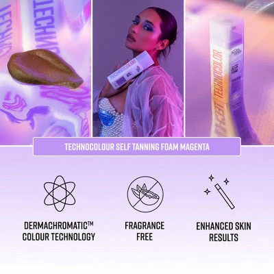 Bondi Sands Technocolor 1 Hour Express Self Tanning Foam Magenta 6.76 fl oz - Image 5