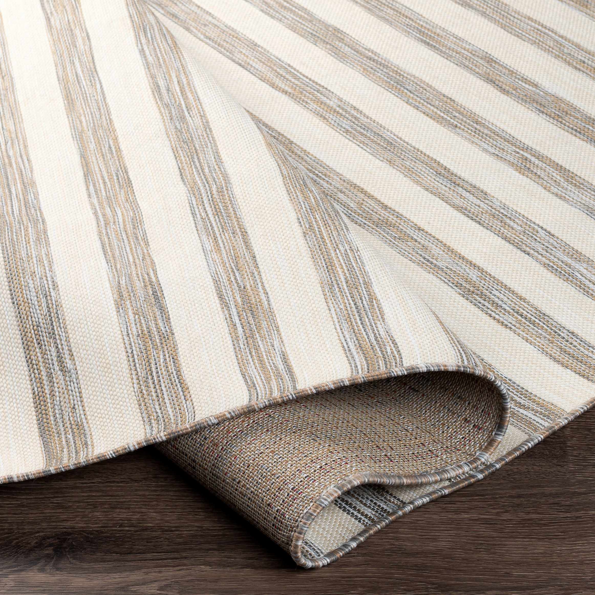 Bongaree Gray Striped Outdoor Carpet - Clearance - Image 6