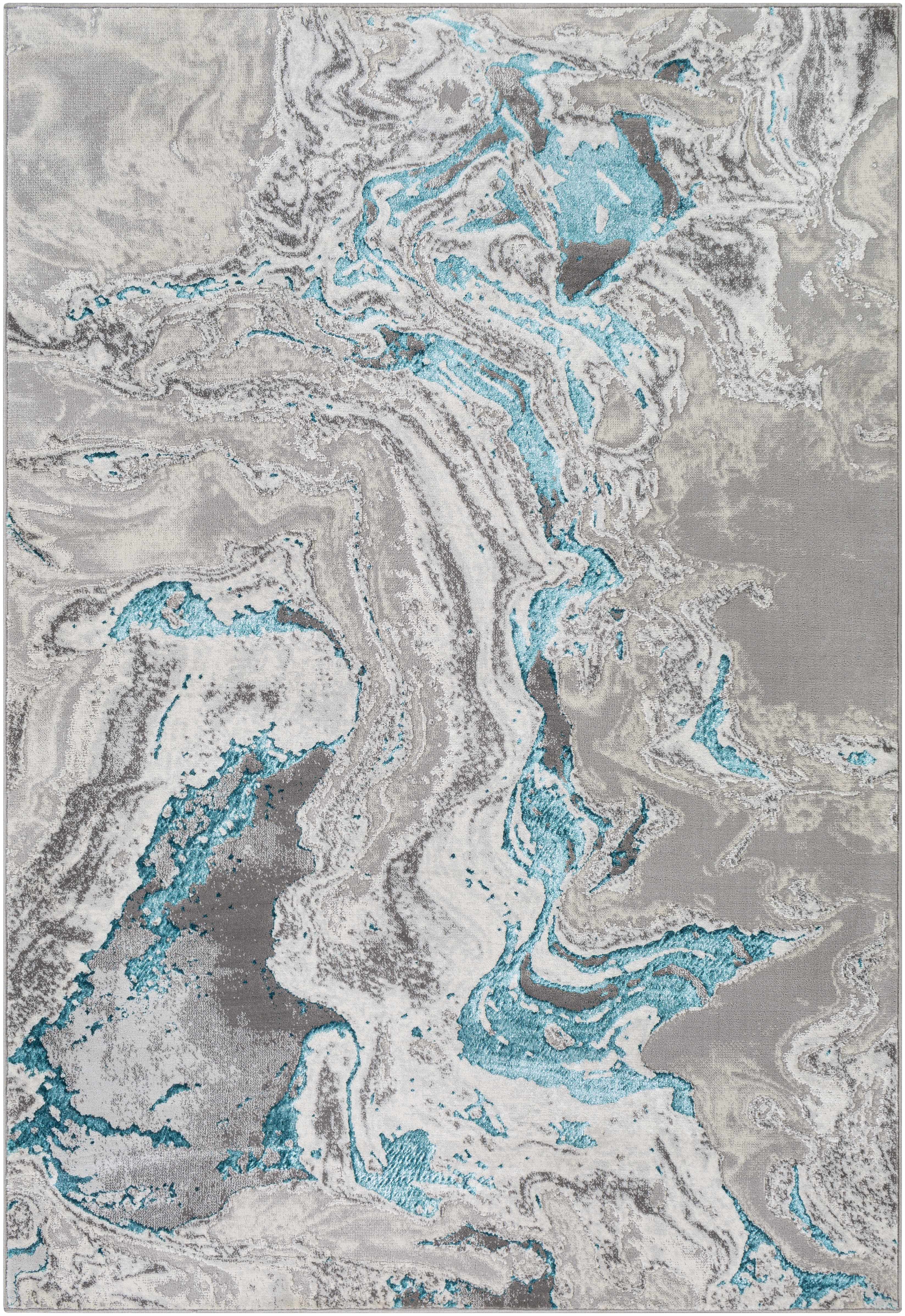 Bonville Blue Marble Rug - Image 3