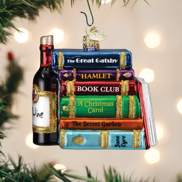 Book Club Christmas Ornament