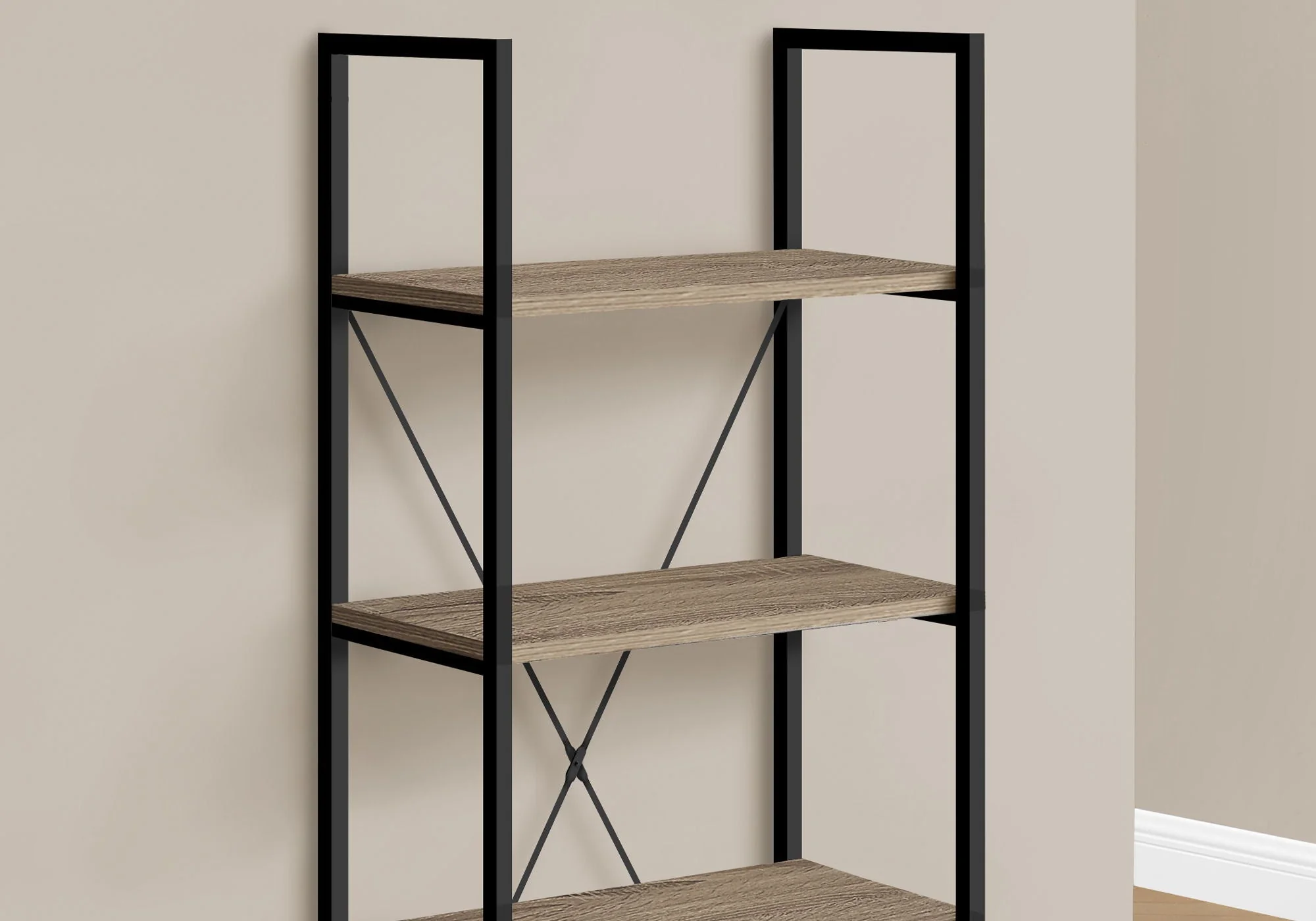 Bookshelf, Bookcase, 4 Tier, Office, Bedroom, Contemporary, Modern - Image 3