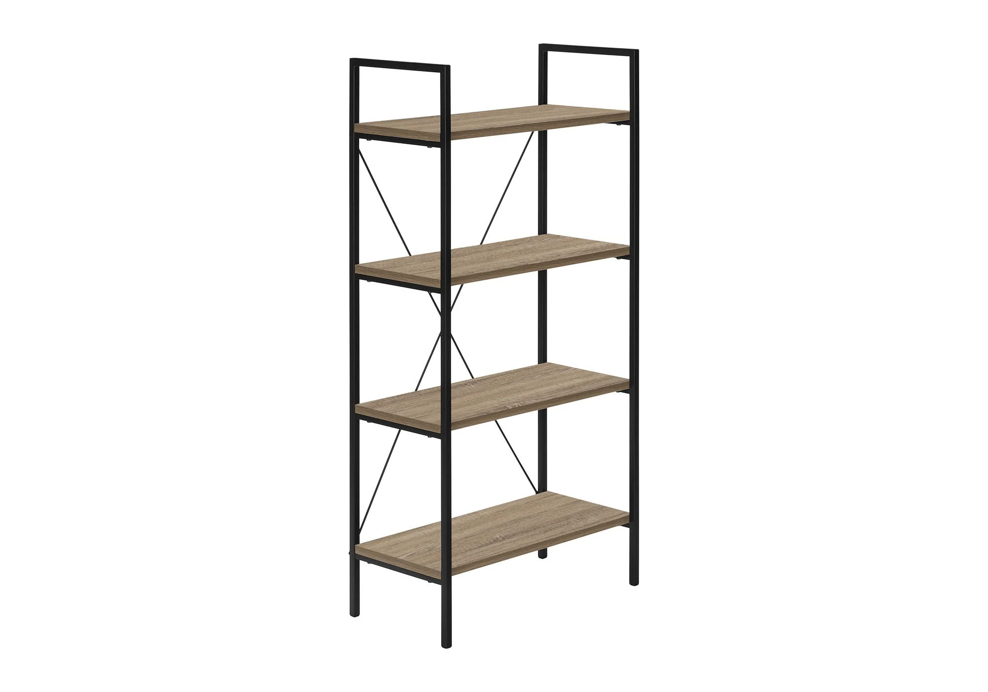 Bookshelf, Bookcase, 4 Tier, Office, Bedroom, Contemporary, Modern - Image 6