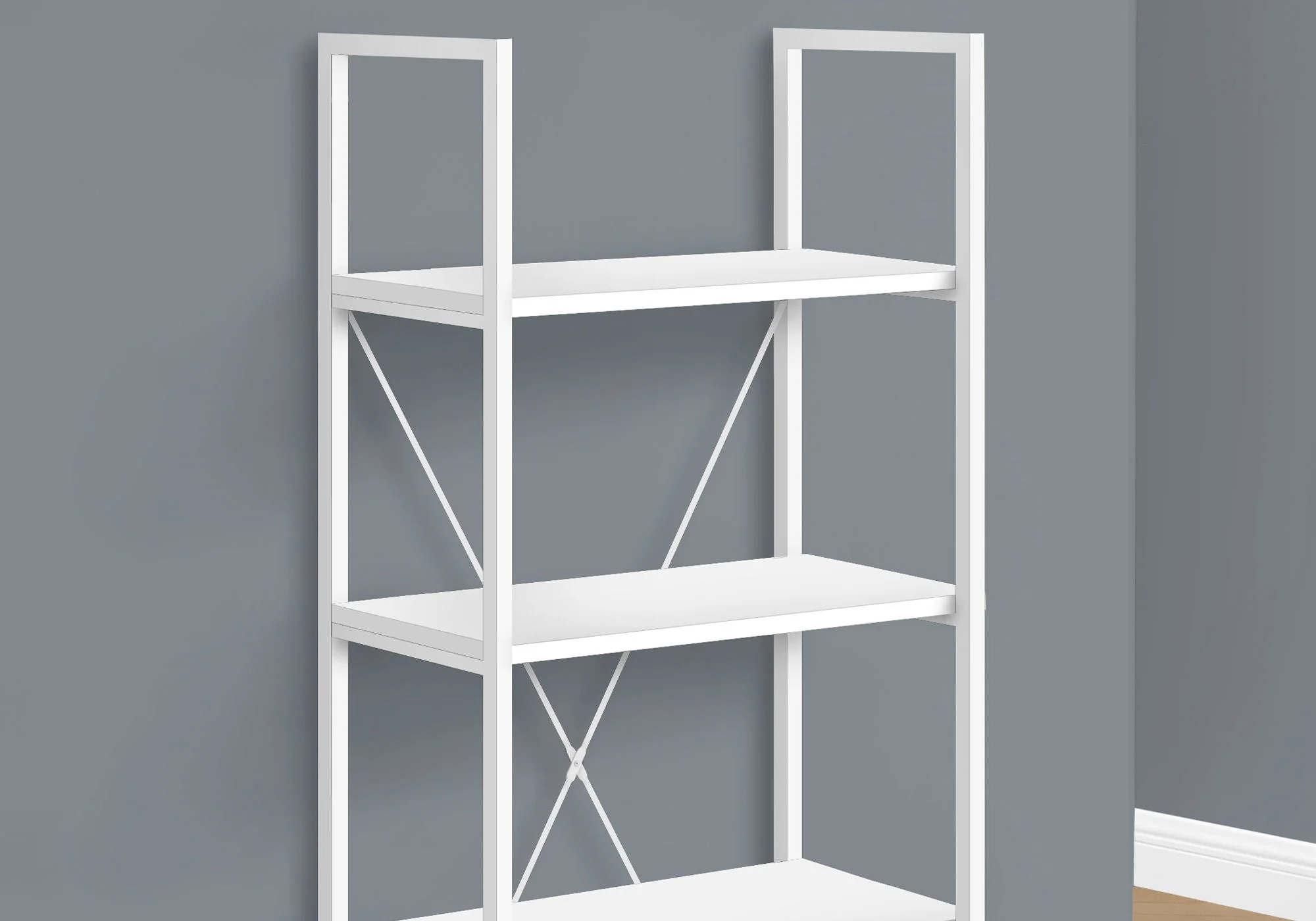 Bookshelf, Bookcase, 4 Tier, Office, Bedroom, Contemporary, Modern - Image 7