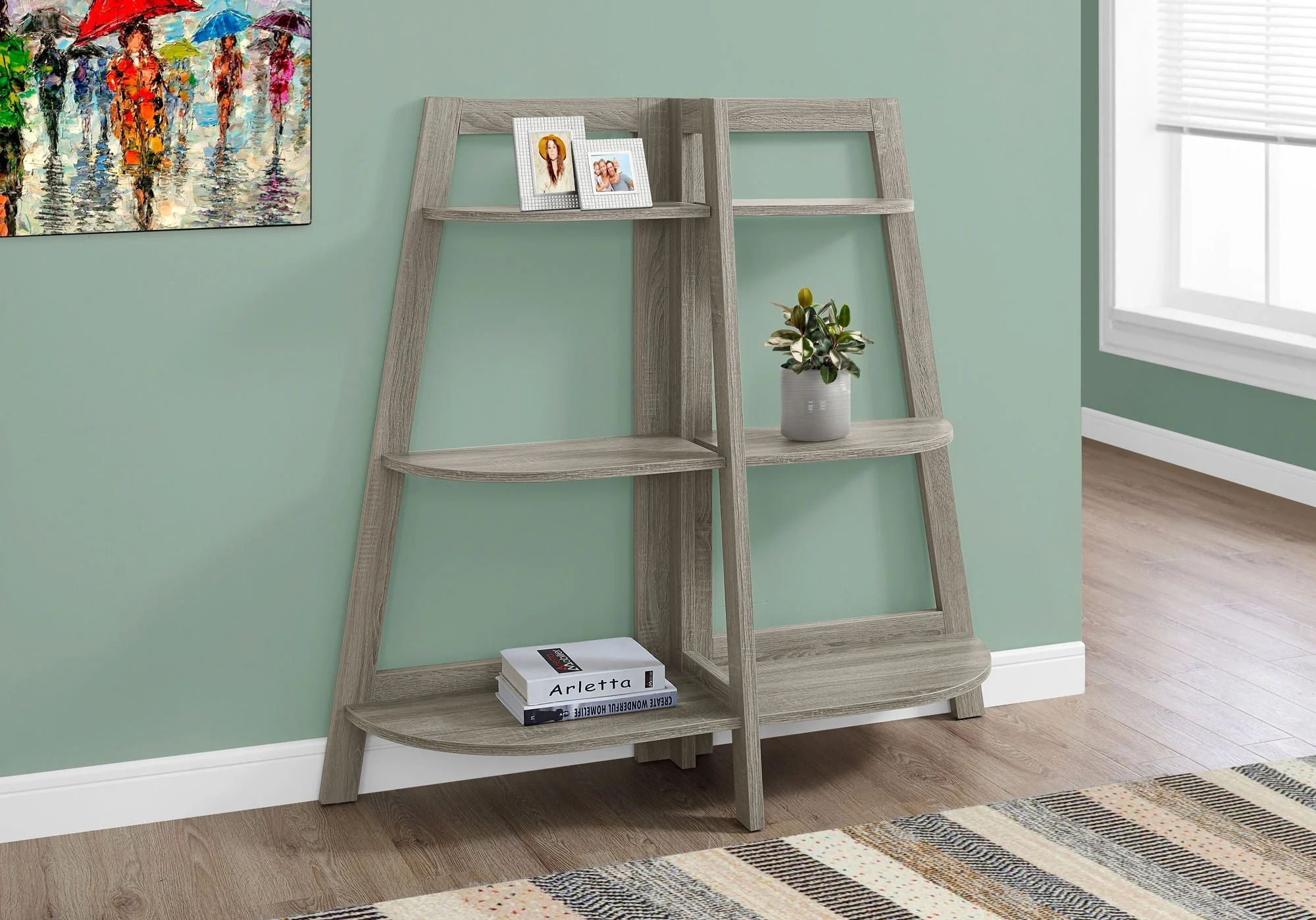Bookshelf, Bookcase, Etagere, 3 Tier, For Office, Contemporary & Modern - Image 8