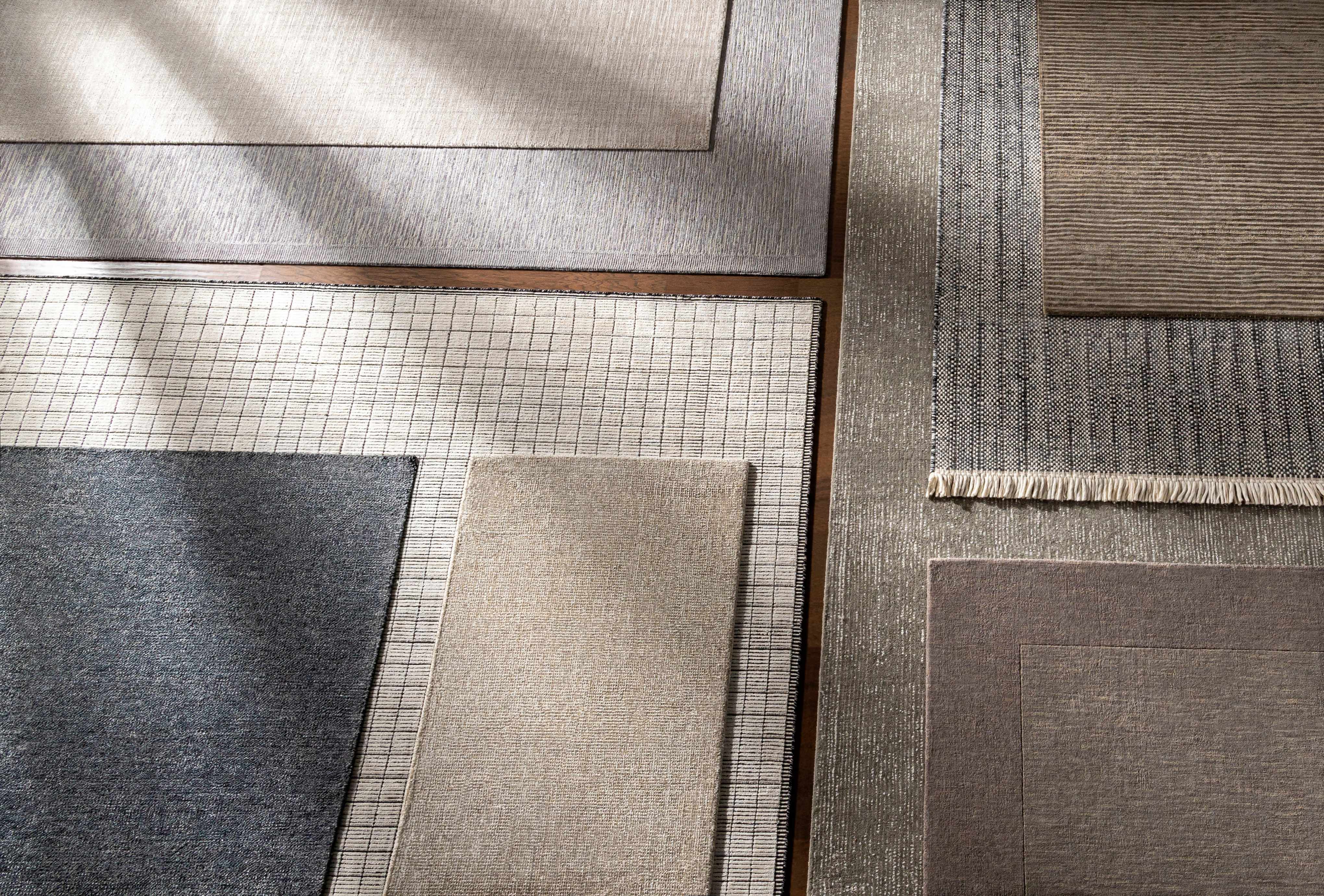 Bordered Solid Gray Wool Rug - Image 15