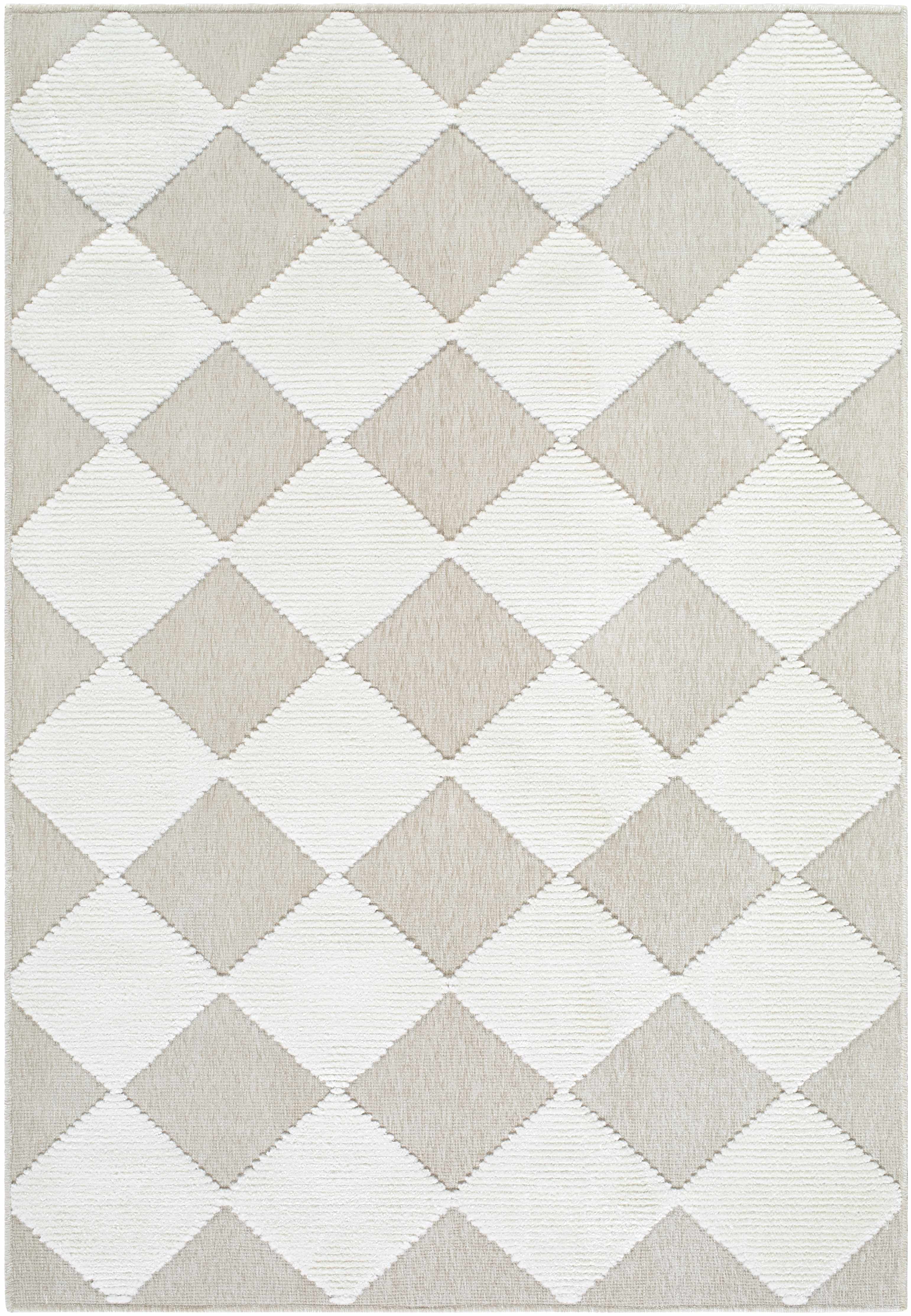 Bosley Beige Washable Area Rug