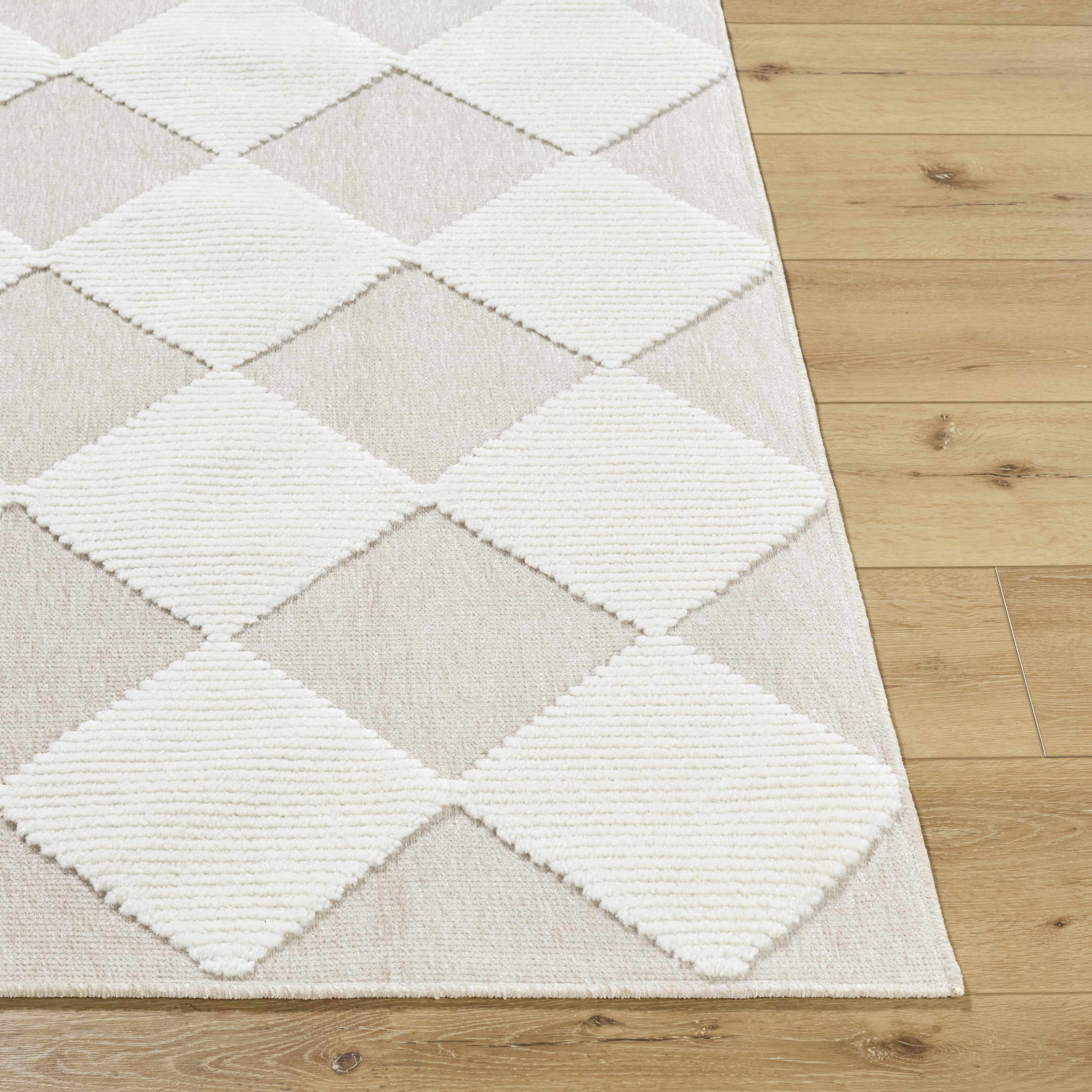 Bosley Beige Washable Area Rug - Image 3
