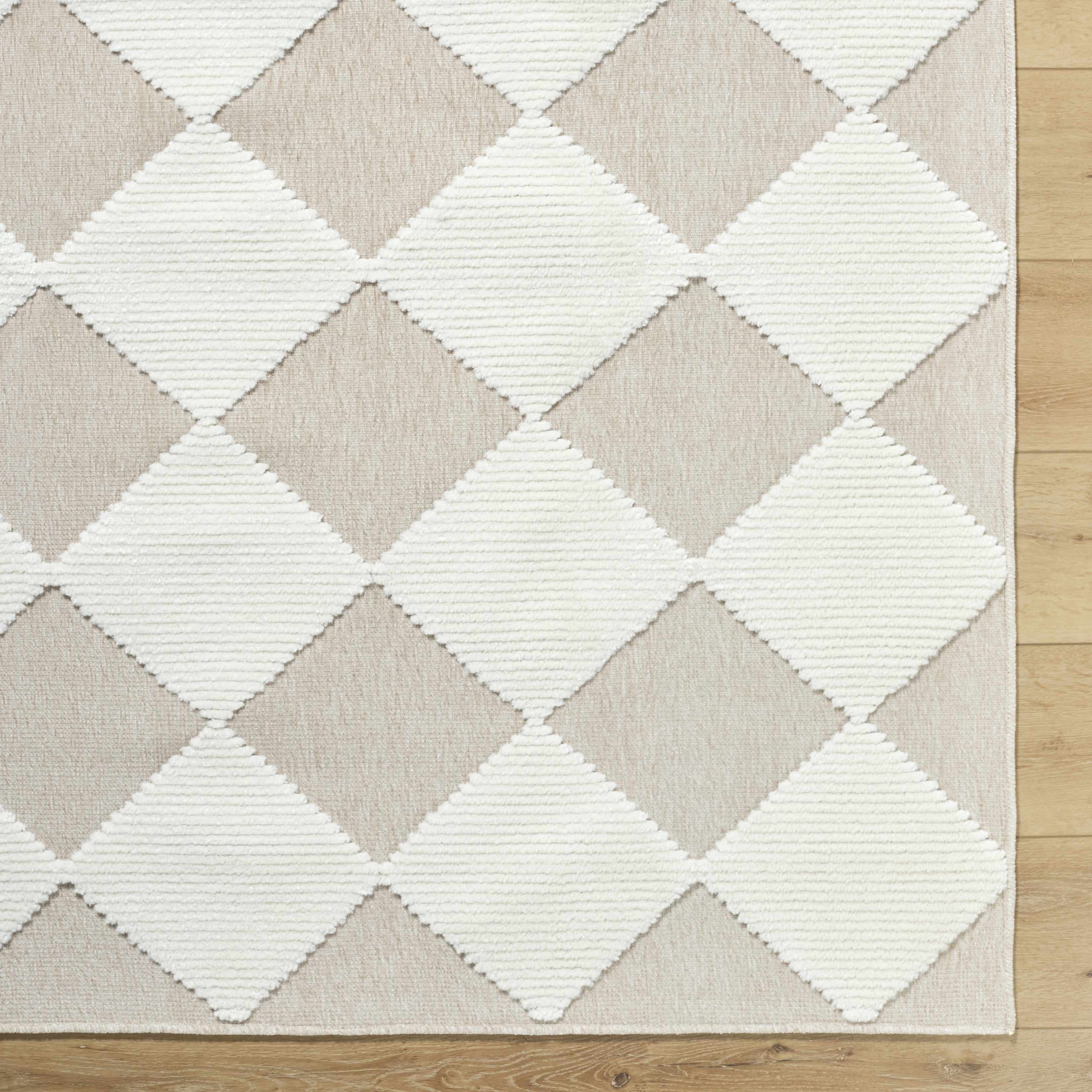 Bosley Beige Washable Area Rug - Image 7