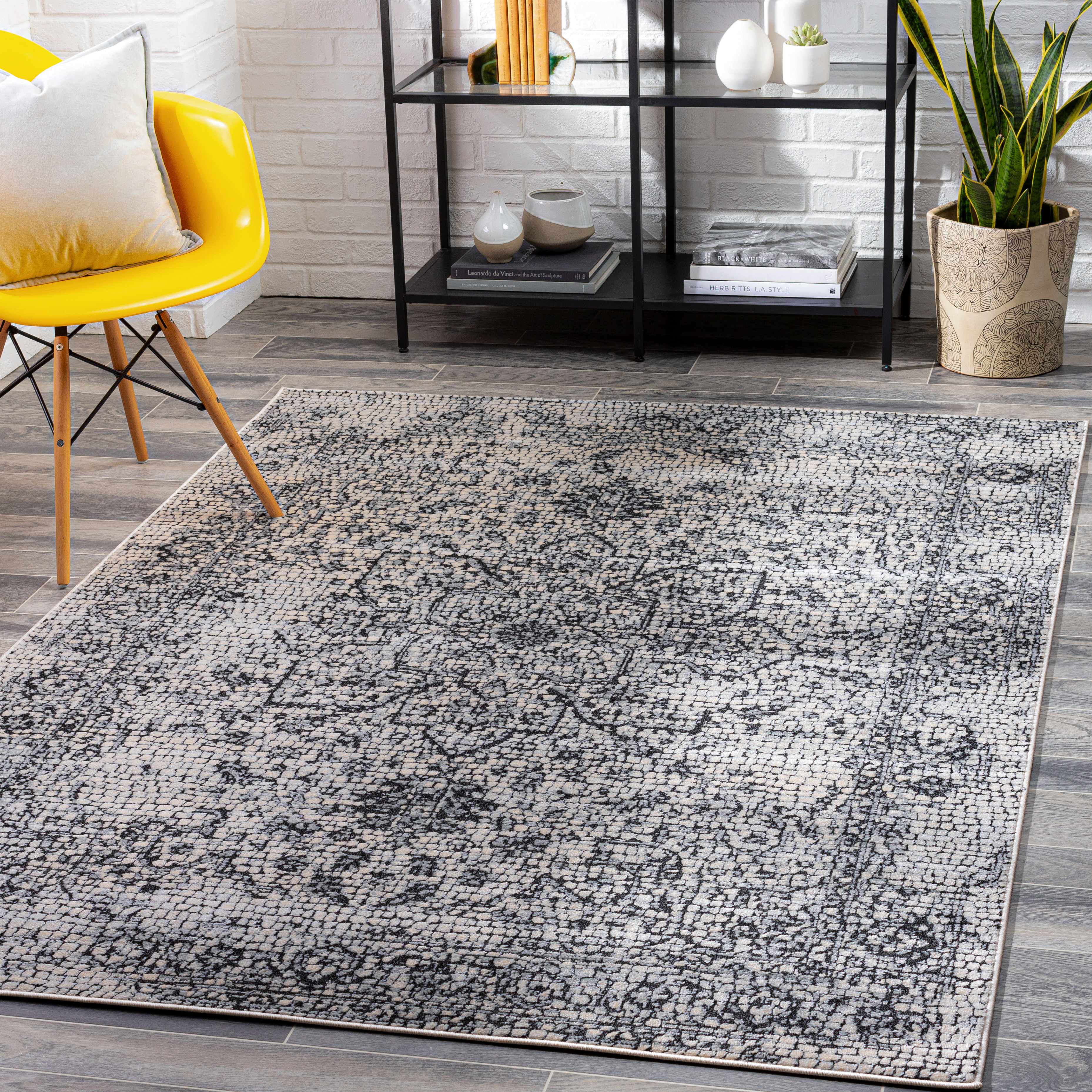 Bosphorus Black Mosaic Rug - Clearance - Image 3