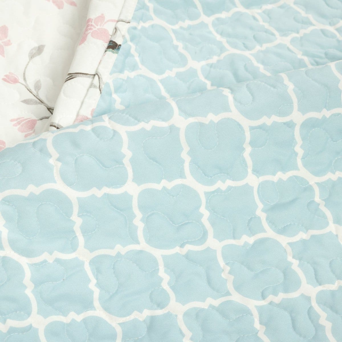 Botanical Bird & Flower Quilt 3 Piece Set - Image 4