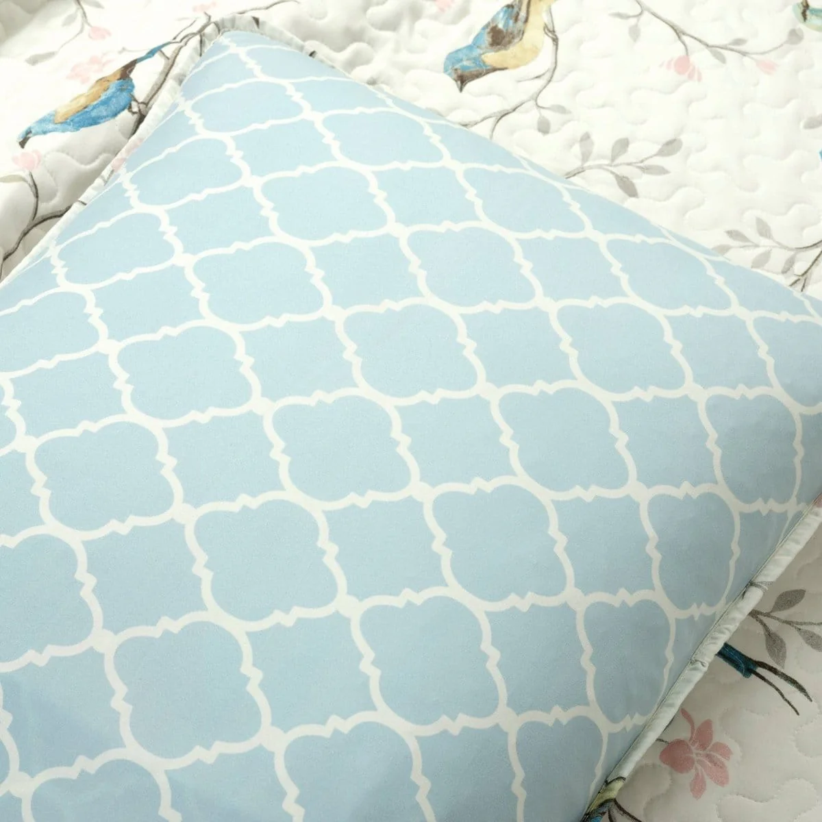 Botanical Bird & Flower Quilt 3 Piece Set - Image 6