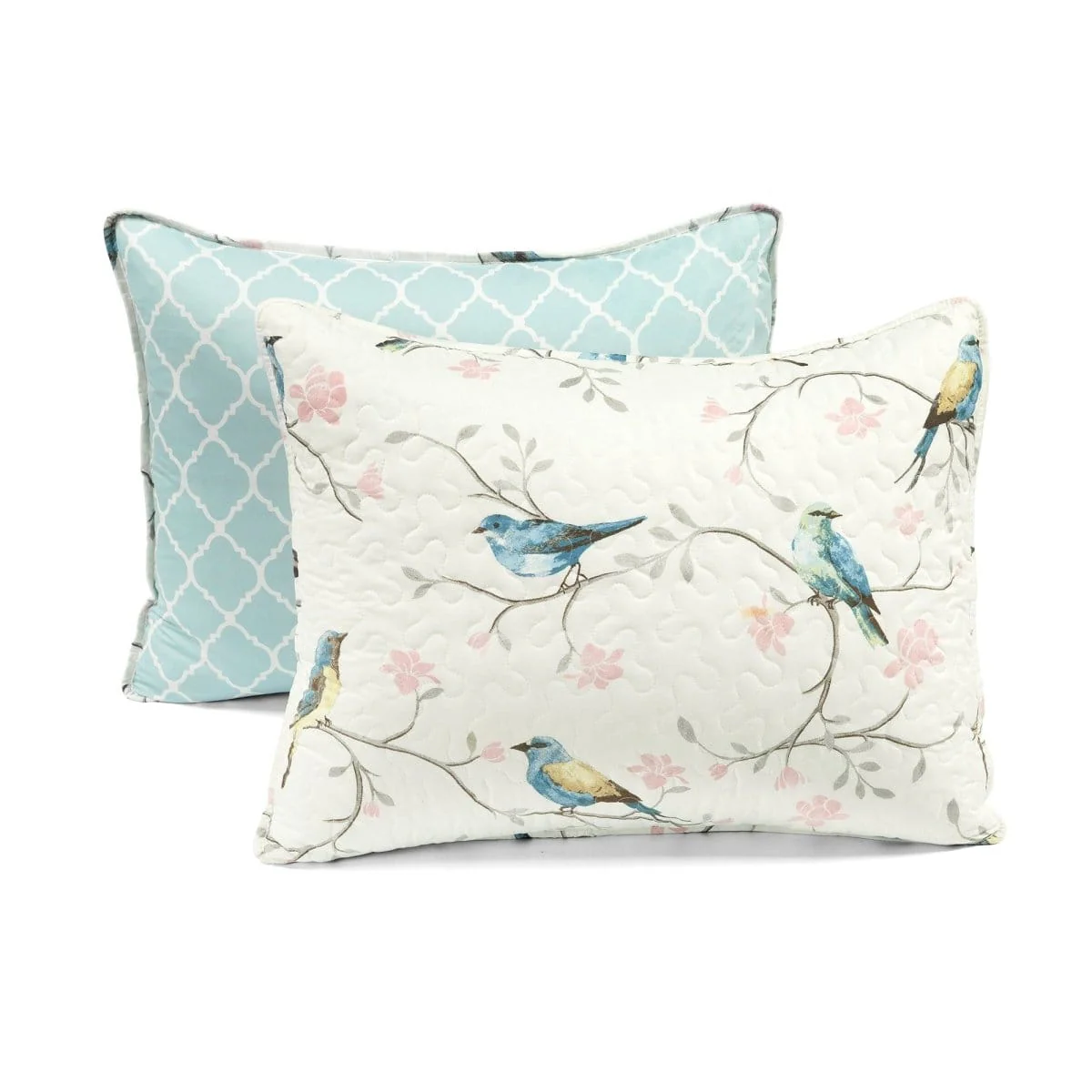 Botanical Bird & Flower Quilt 3 Piece Set - Image 7