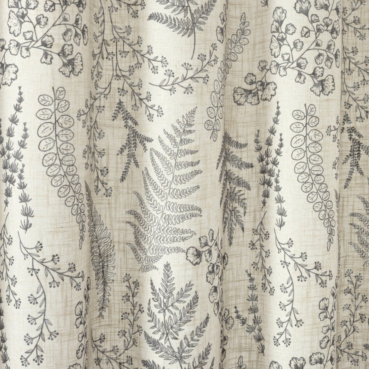 Botanical Dreams Linen Textured Shower Curtain - Image 3