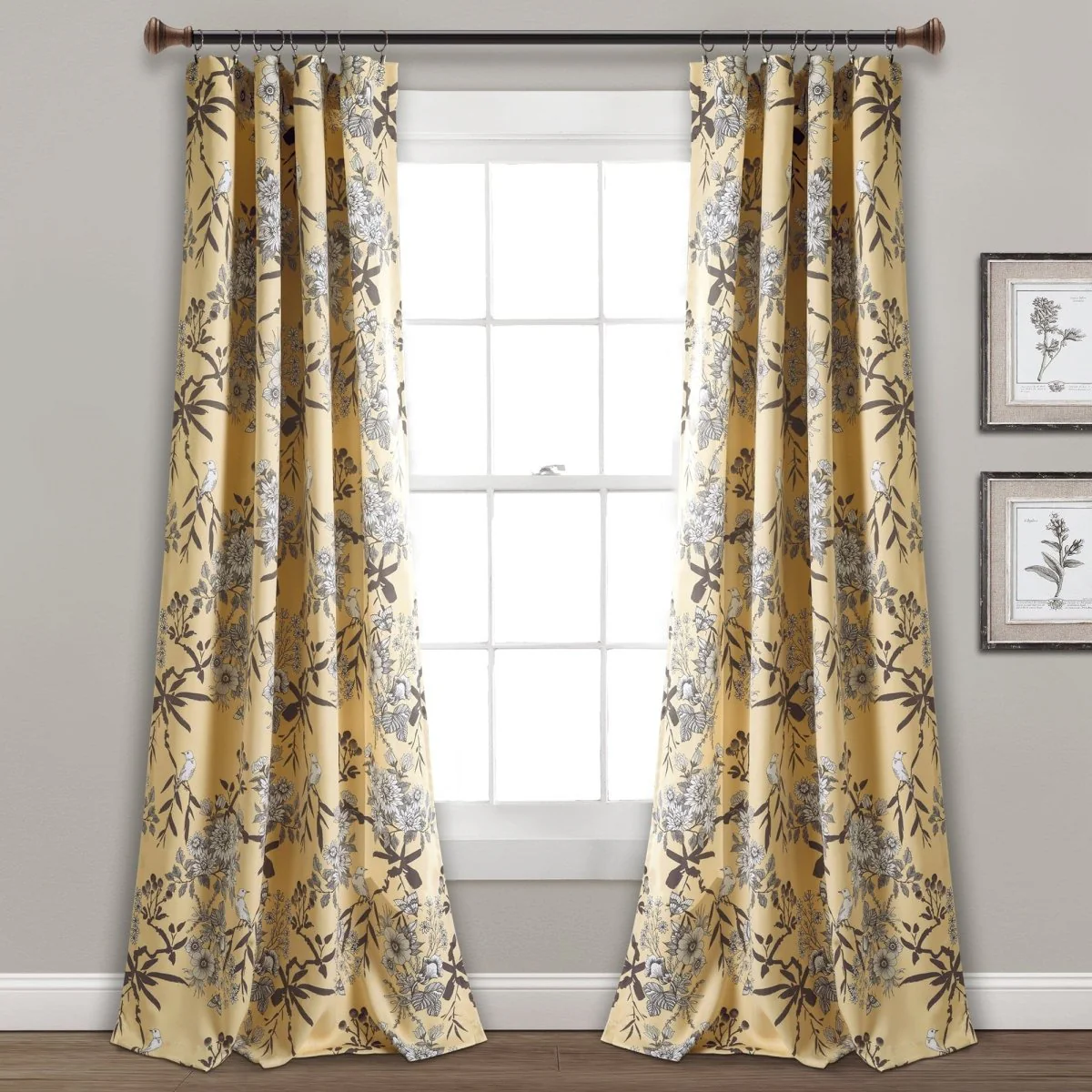 Botanical Garden Light Filtering Window Curtain Panel Set - Image 11