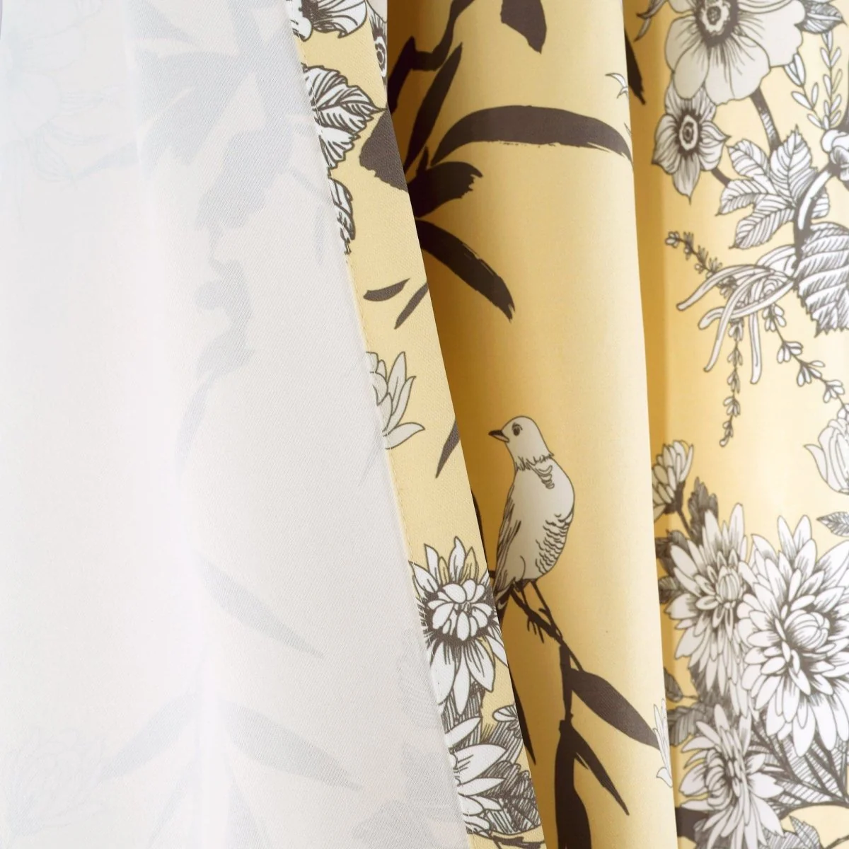 Botanical Garden Light Filtering Window Curtain Panel Set - Image 15
