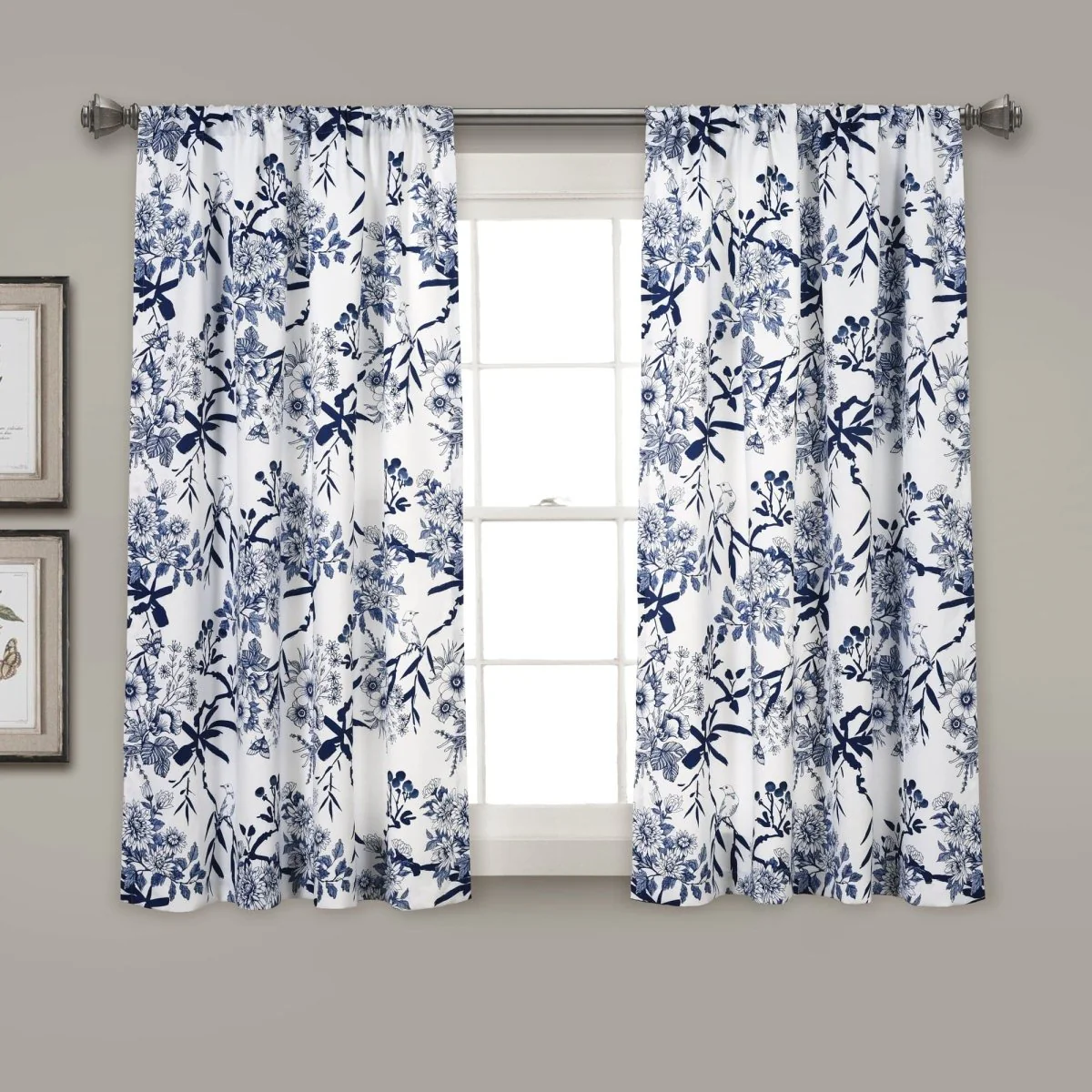 Botanical Garden Light Filtering Window Curtain Panel Set - Image 2
