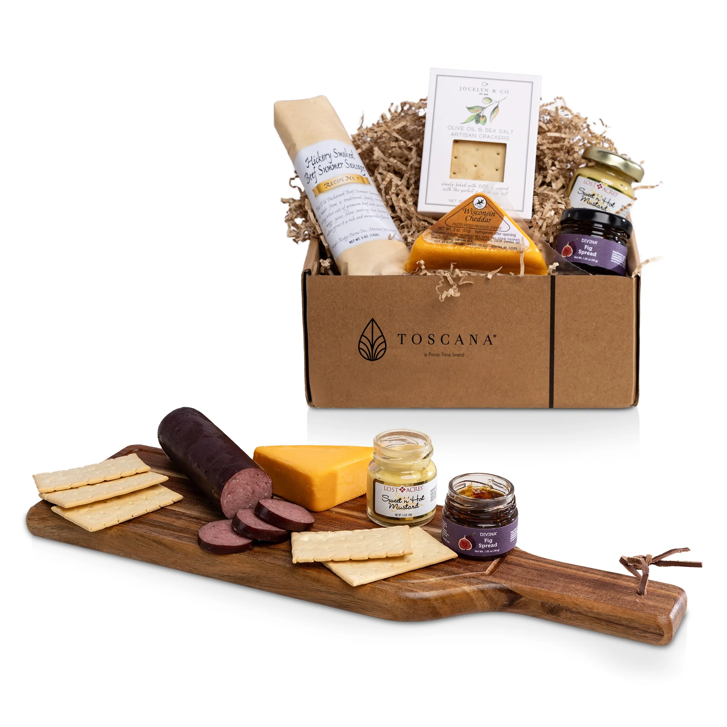 Botella Cheese Board with Gourmet Gift Pack - Image 5