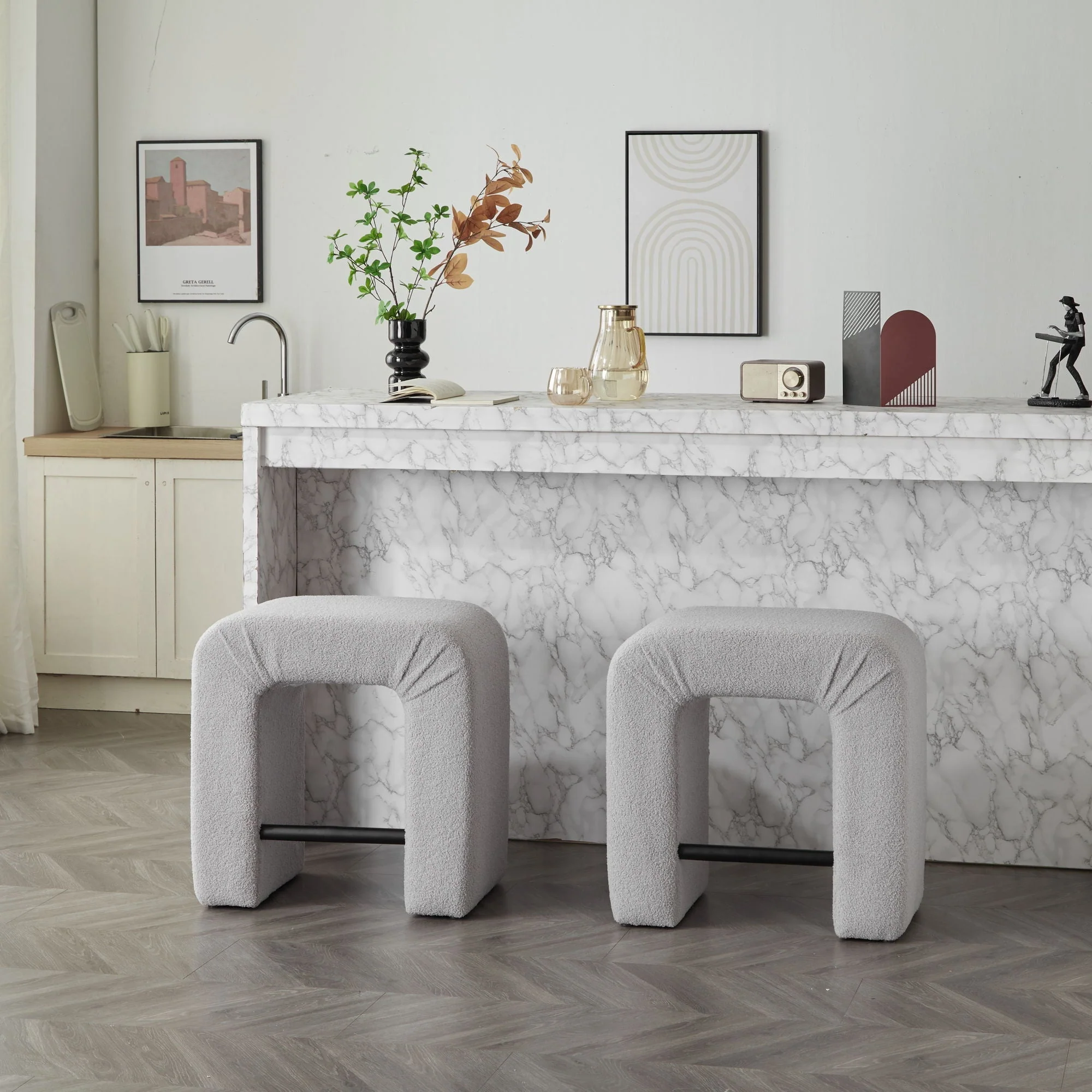 Boucle Stool (Set of 2) - Image 6