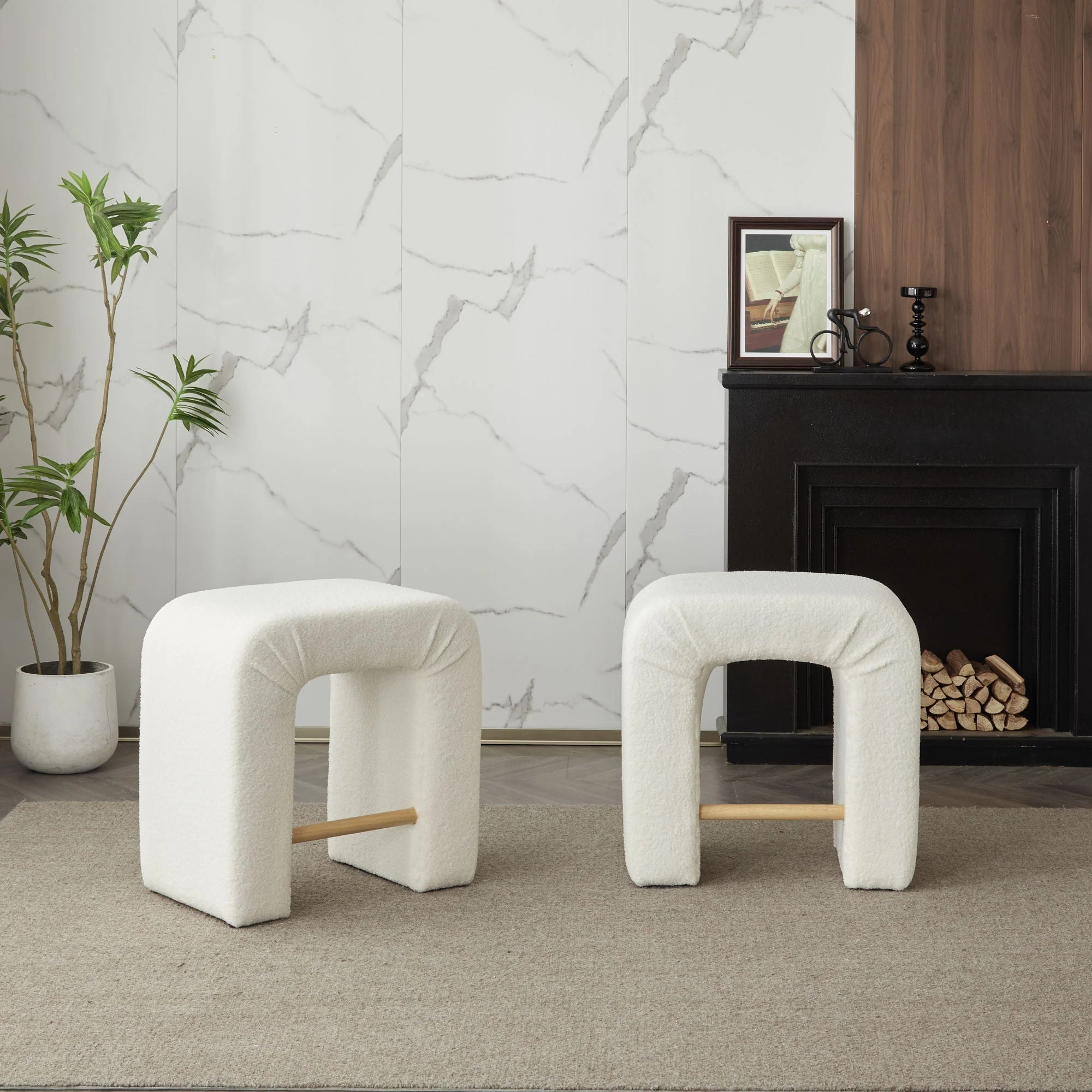 Boucle Stool (Set of 2) - Image 7