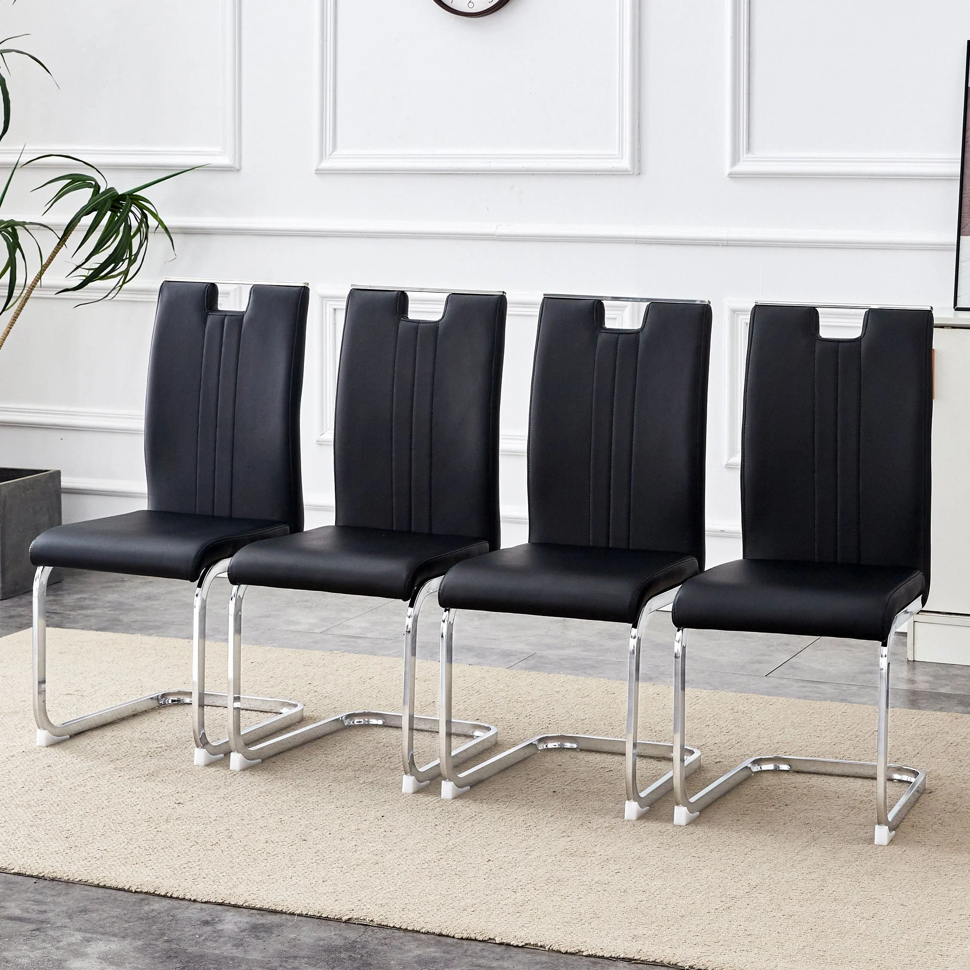 Bow Shaped Chairs, Ergonomic Design, Non-Slip Base - Image 12