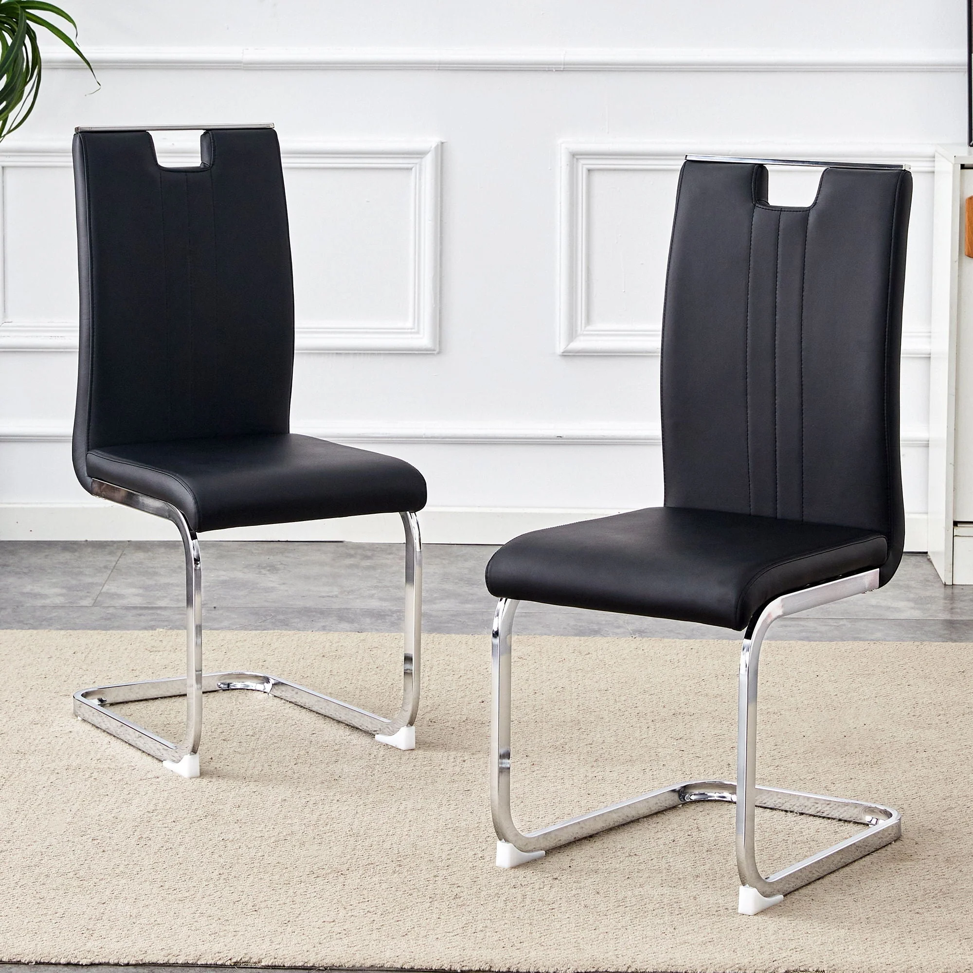 Bow Shaped Chairs, Ergonomic Design, Non-Slip Base - Image 7