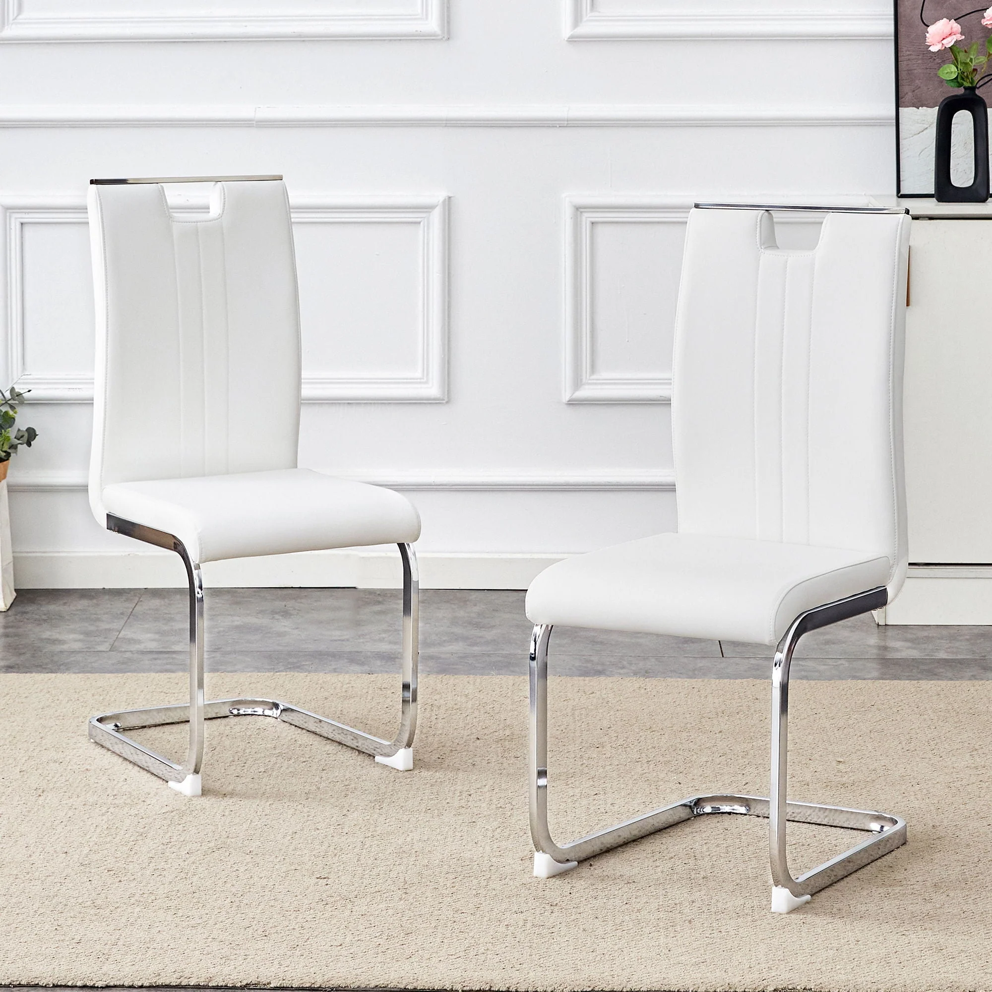 Bow Shaped Chairs, Ergonomic Design, Non-Slip Base - Image 8