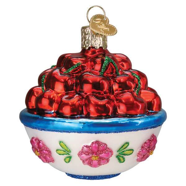 Bowl Of Cherries Ornament - Image 4