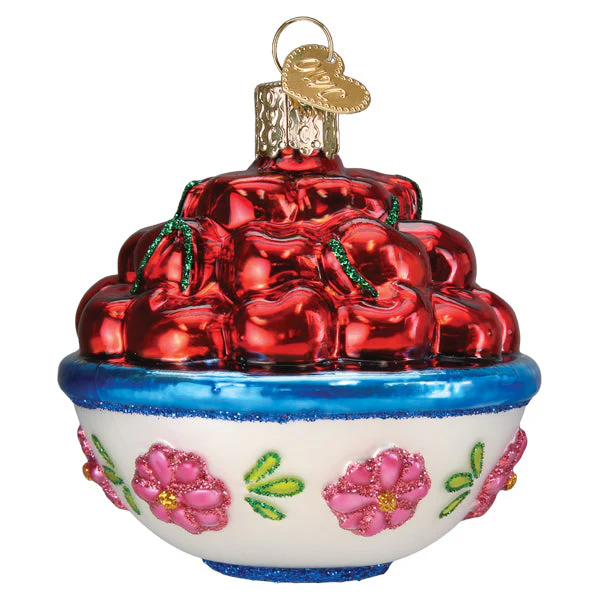 Bowl Of Cherries Ornament - Image 5
