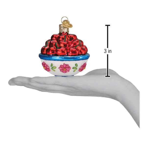 Bowl Of Cherries Ornament - Image 6