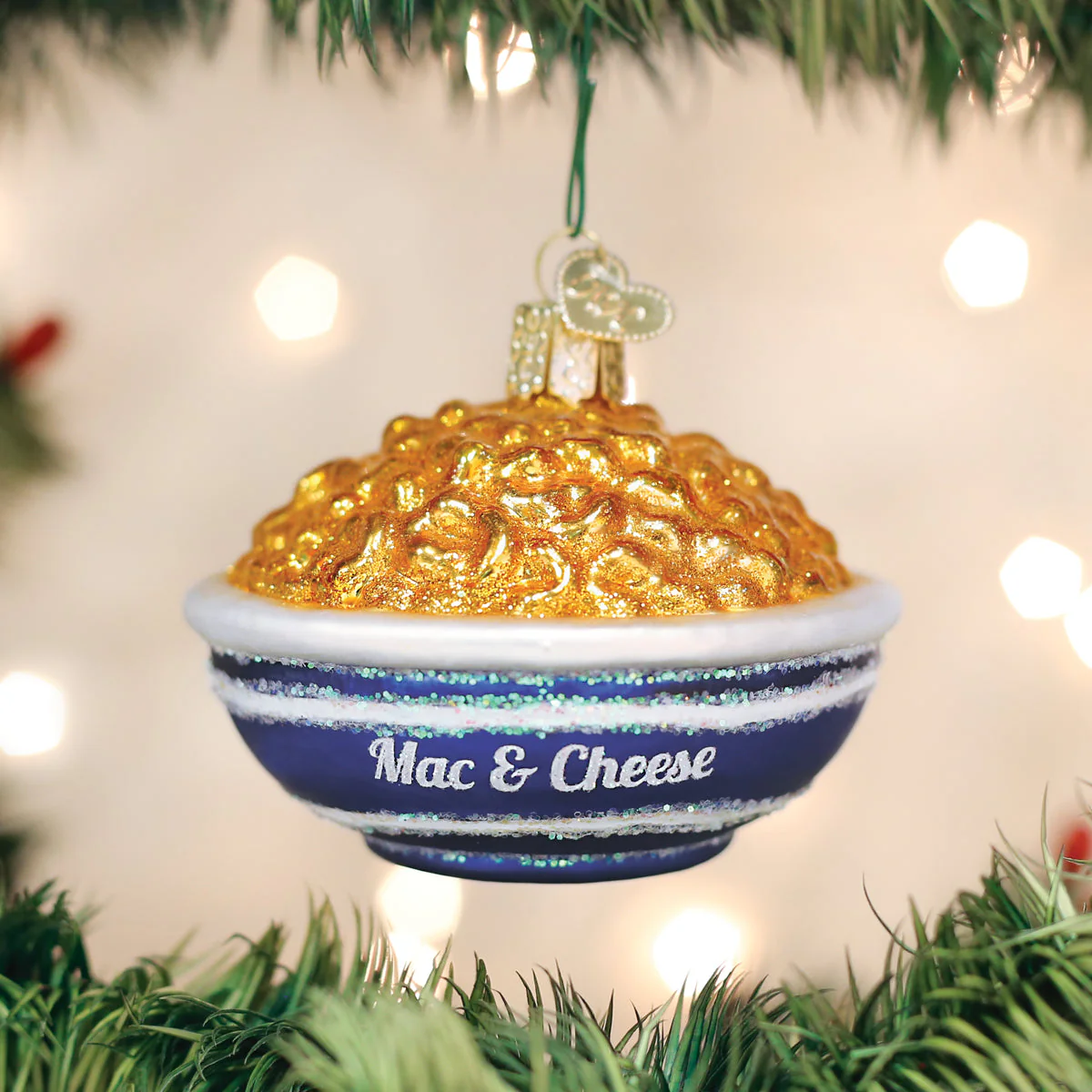 Bowl Of Mac & Cheese Christmas Ornament