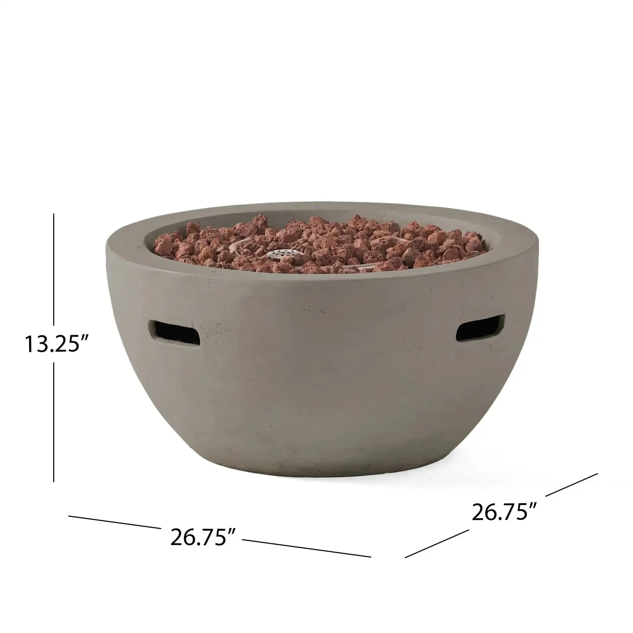Bowl Shaped Propane Fire Pit 40000 Btu - Image 2